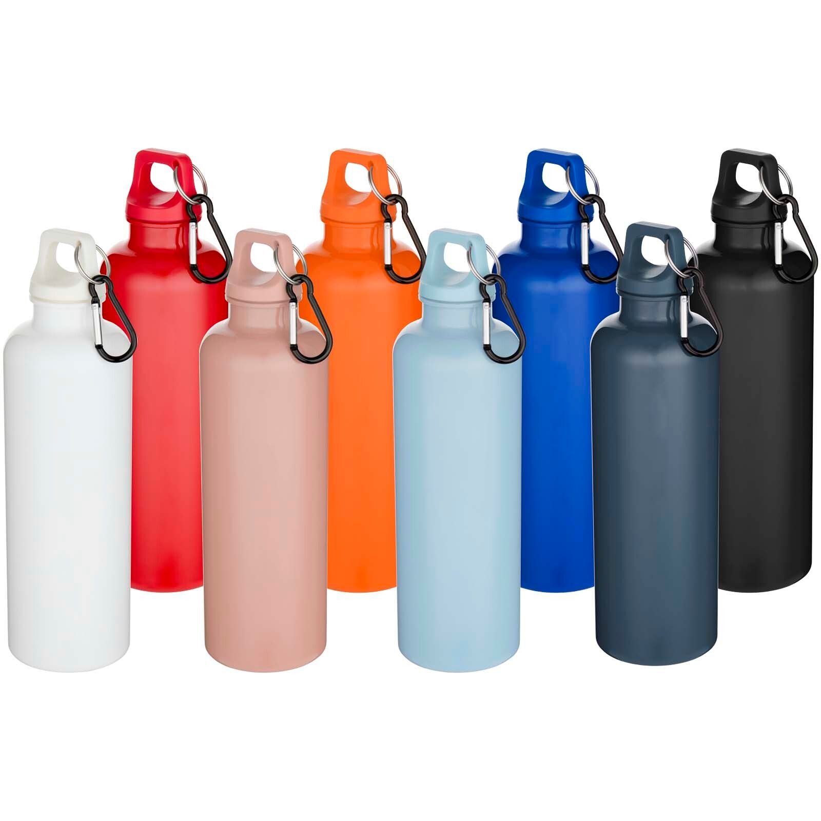 Oregon 750 ml einfarbige RS-zertifizierte Wasserflasche aus recyceltem Kunststoff mit Karabinerhaken   - hale blau-896