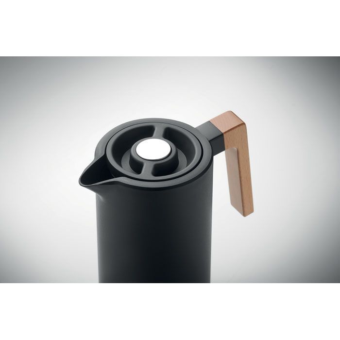 Doppelwandige Kanne 1L SERVIR - schwarz-575