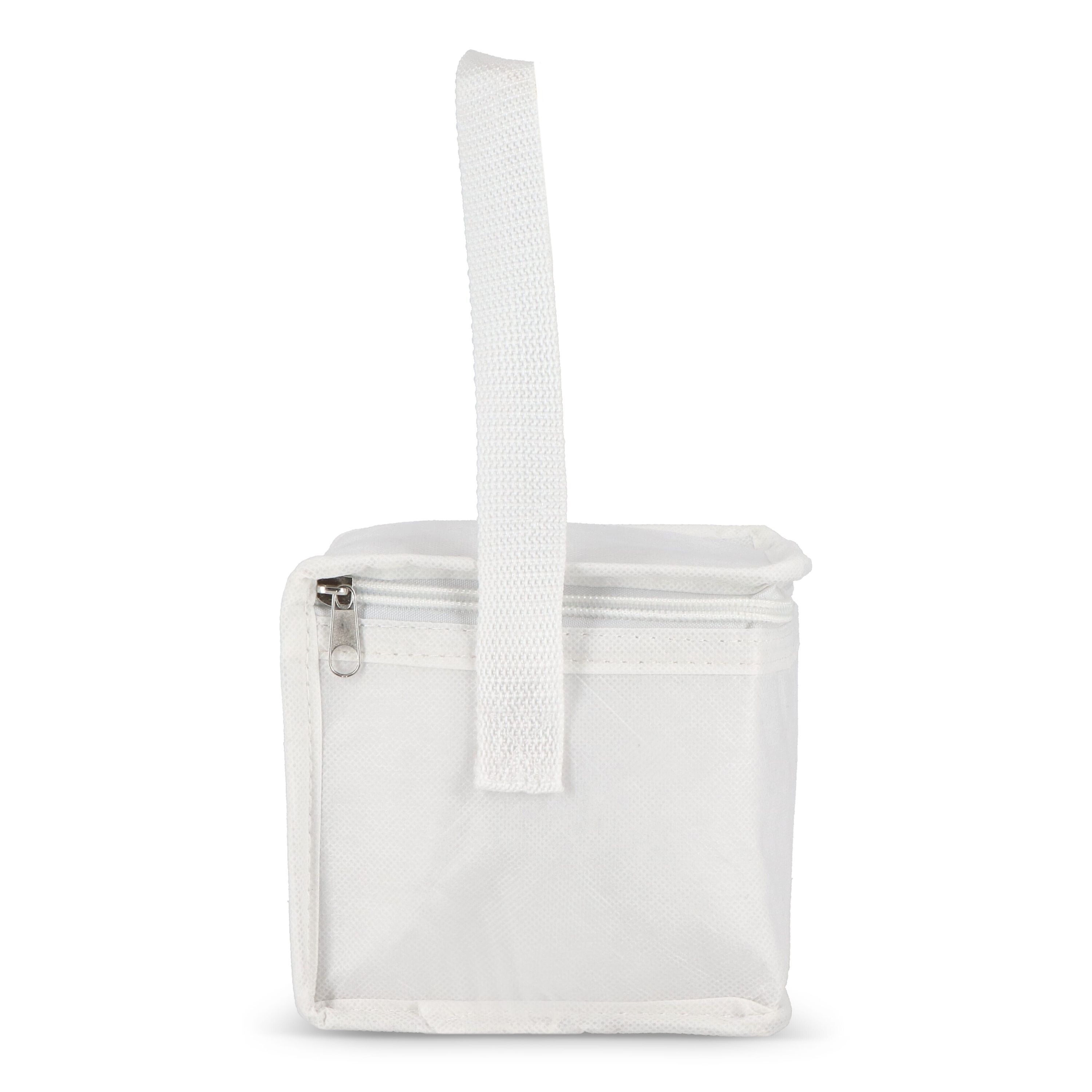 R-PET 6 Dosen-Kühltasche Non Woven 20x 13 x 12,5cm 75g/m² - weiss-431