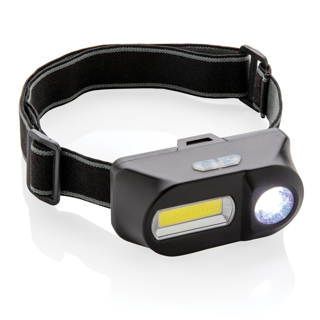 COB und LED Stirnlampe - schwarz-762