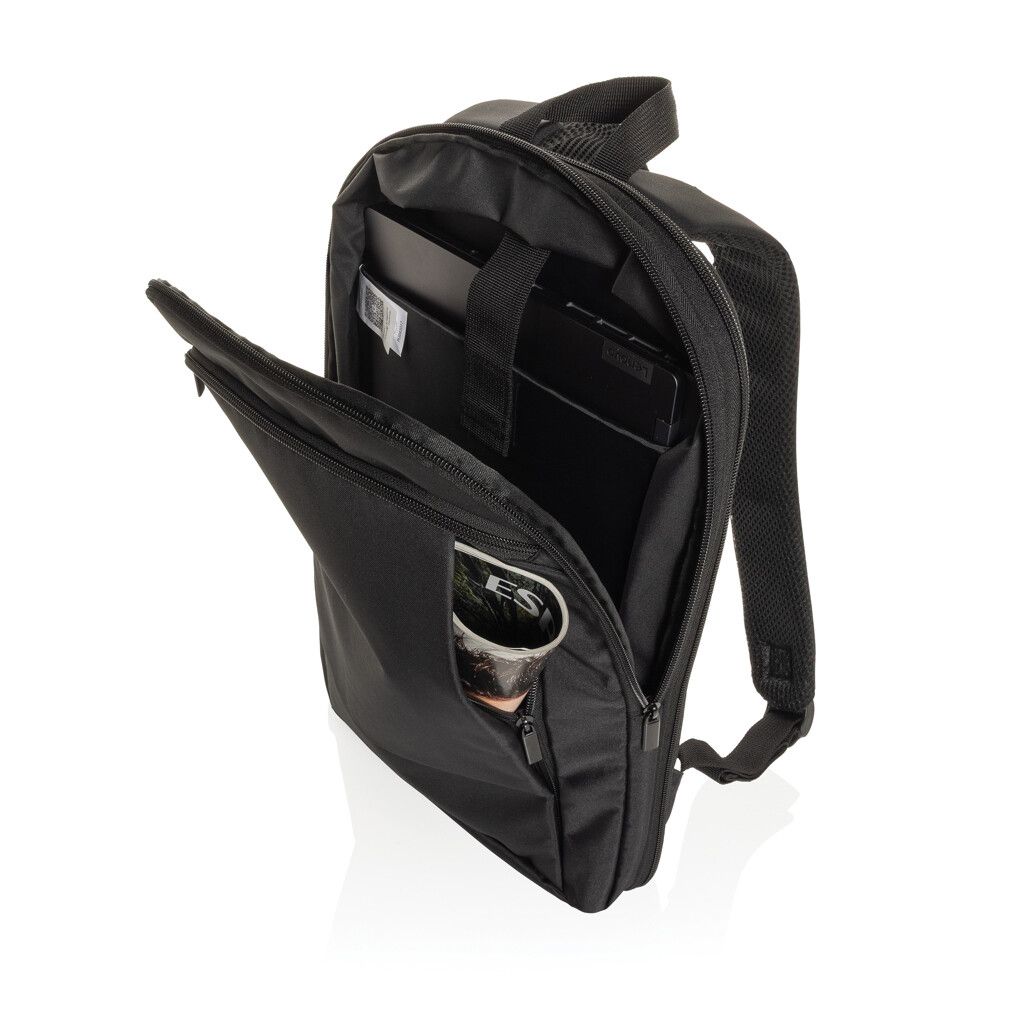 Flexpack Aware™ Expandable Slim RPET 15,6" Laptop-Rucksack - schwarz-565