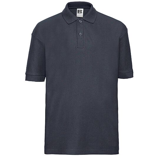 Kids Classic Polycotton Polo - french navy - 128 (7/8)-716