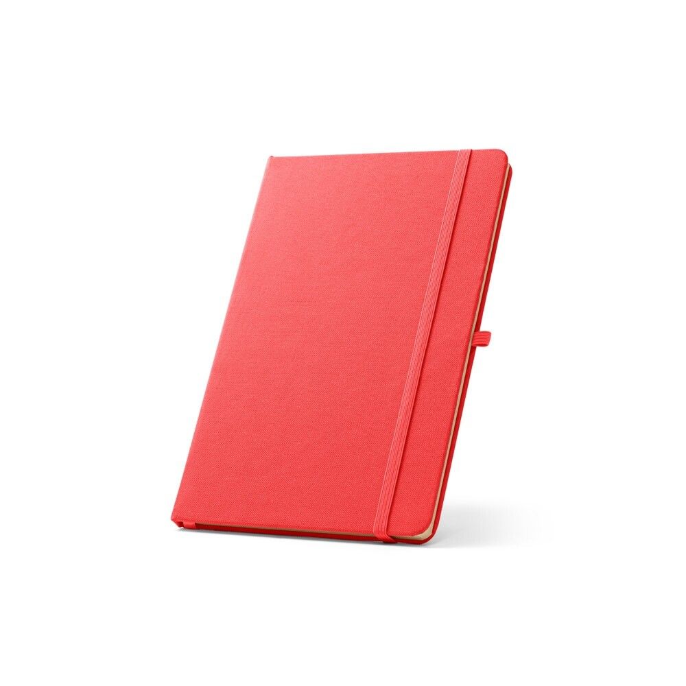 ANNE A5 Notizbuch aus recyceltem Polyester mit linierten Seiten - rot-184