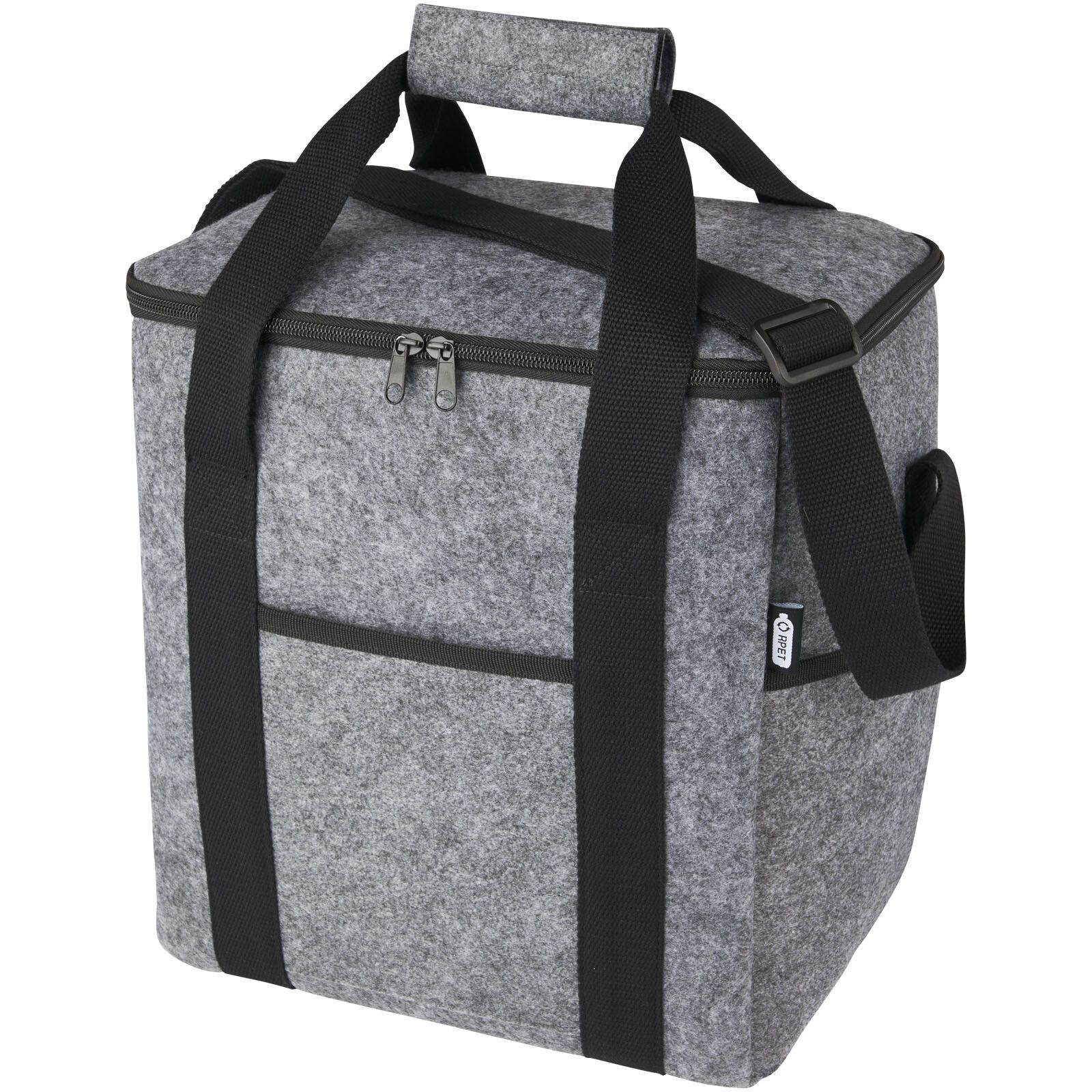 Felta Kühltasche aus GRS-recyceltem Filz 21 L - mittelgrau-143