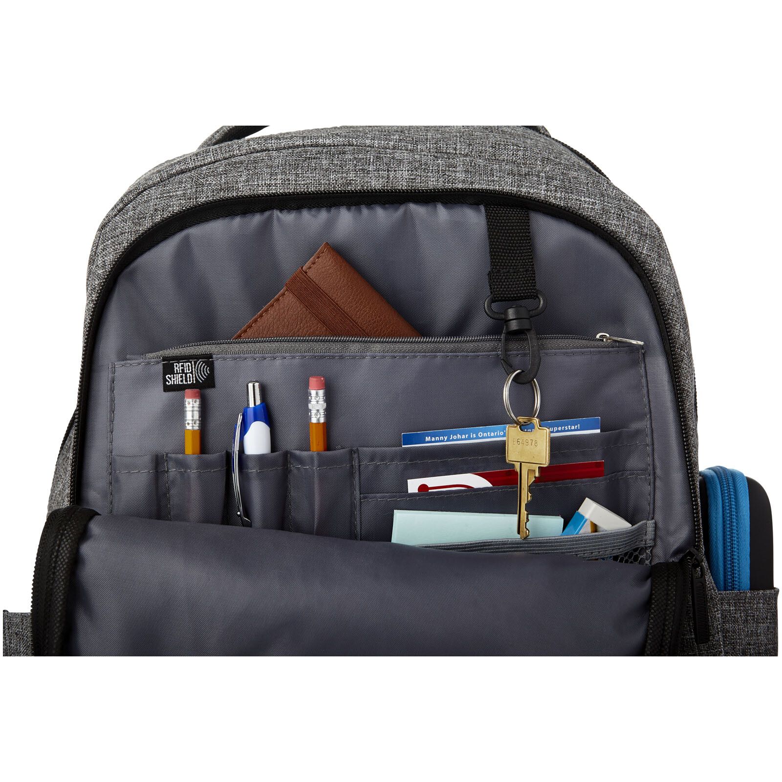 Vault RFID 15" Laptop-Rucksack 16L - heather grau -  schwarz-580