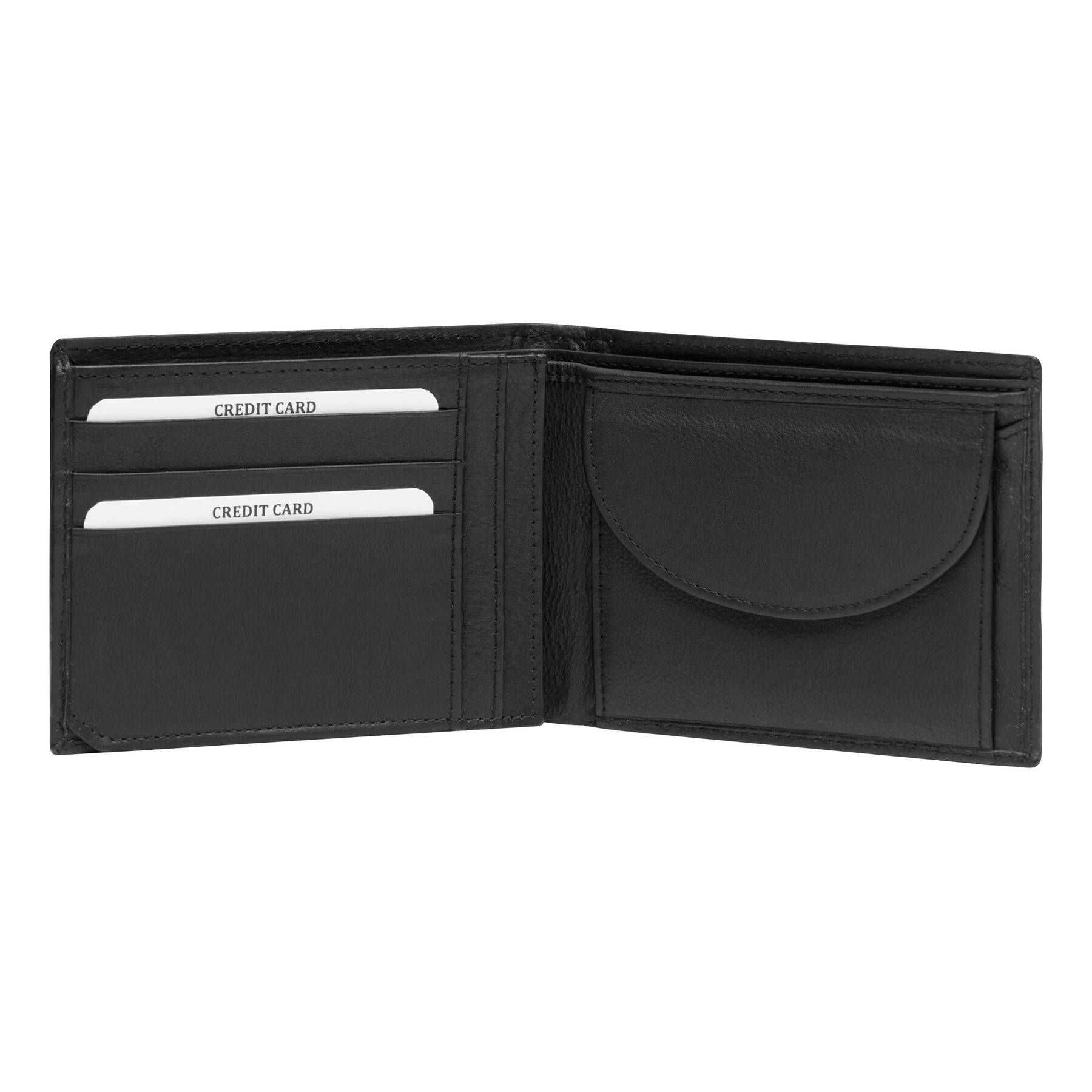 Echtleder-Geldbörse DAX - schwarz-436