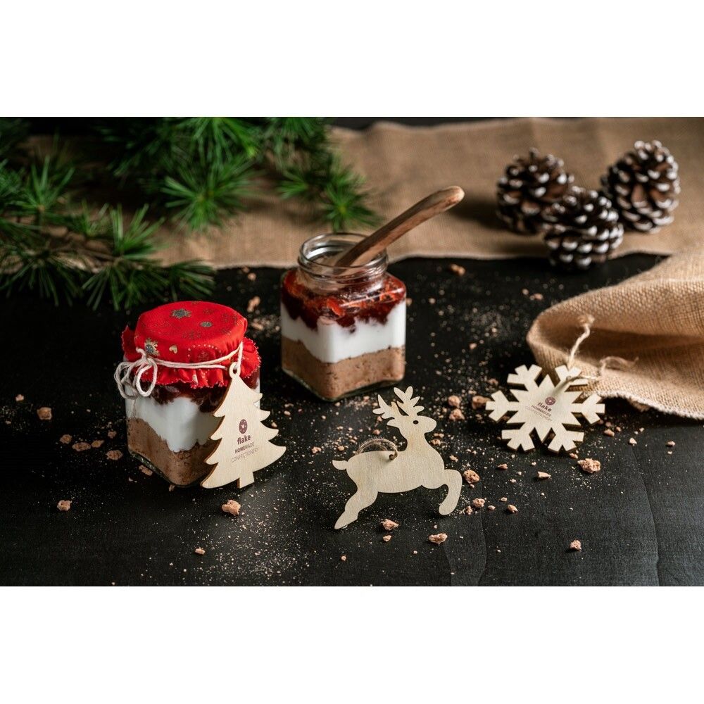 FLAKE Weihnachtsfiguren zum Aufhängen - naturhell-809