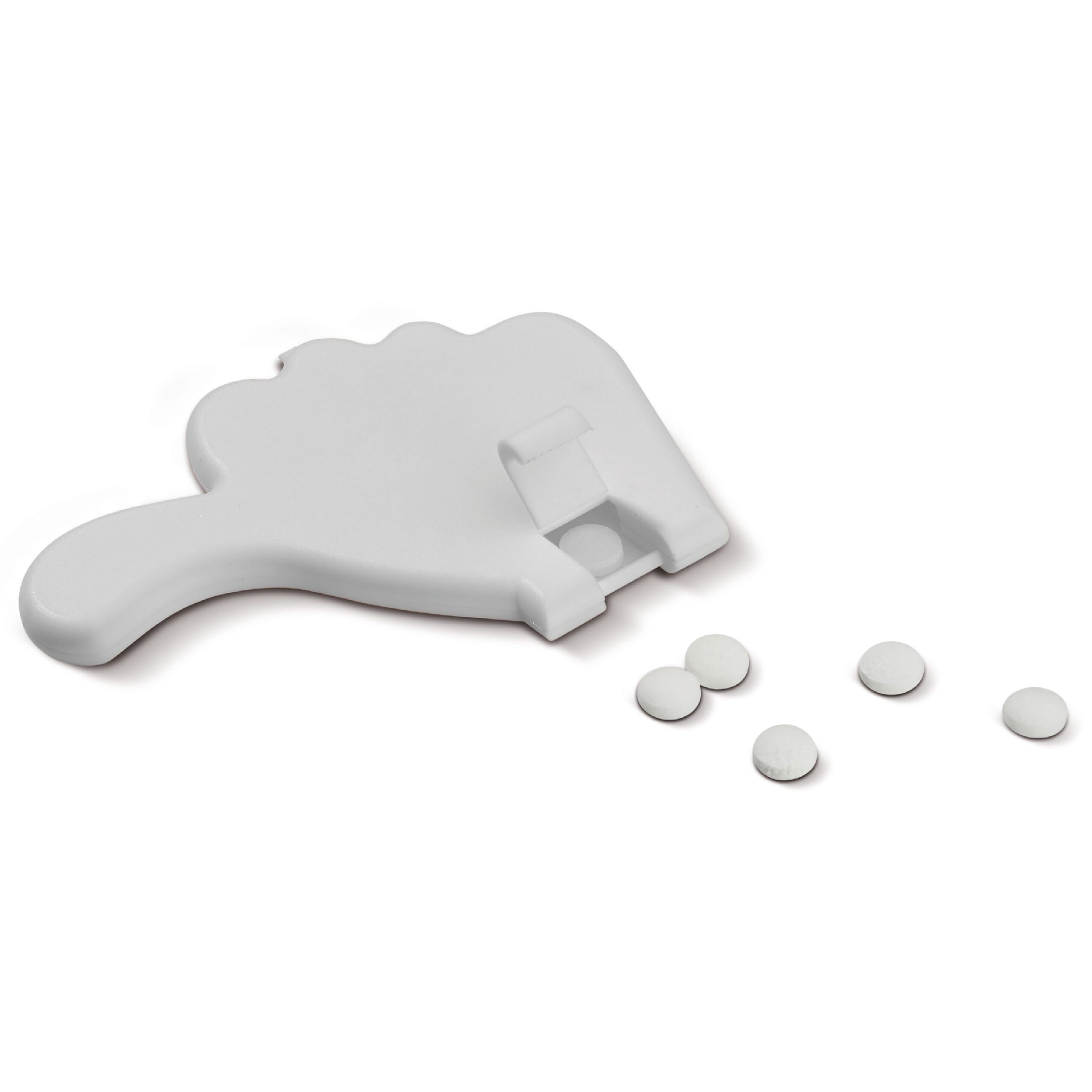 Pfefferminzdose Daumen - weiss-983