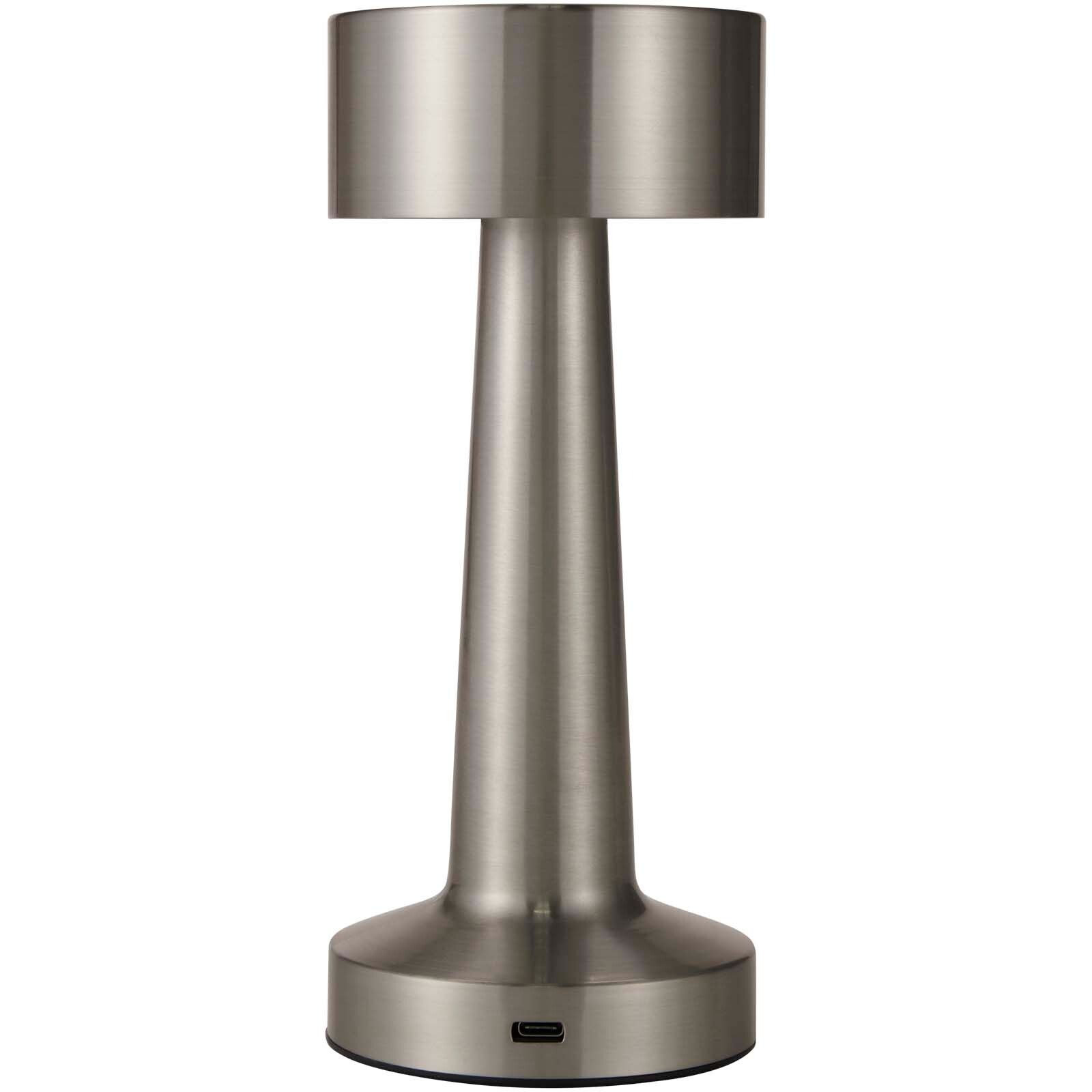 Aludra Wiederaufladbare dimmbare Tischlampe mit 3 Lichtmodi - silber-197