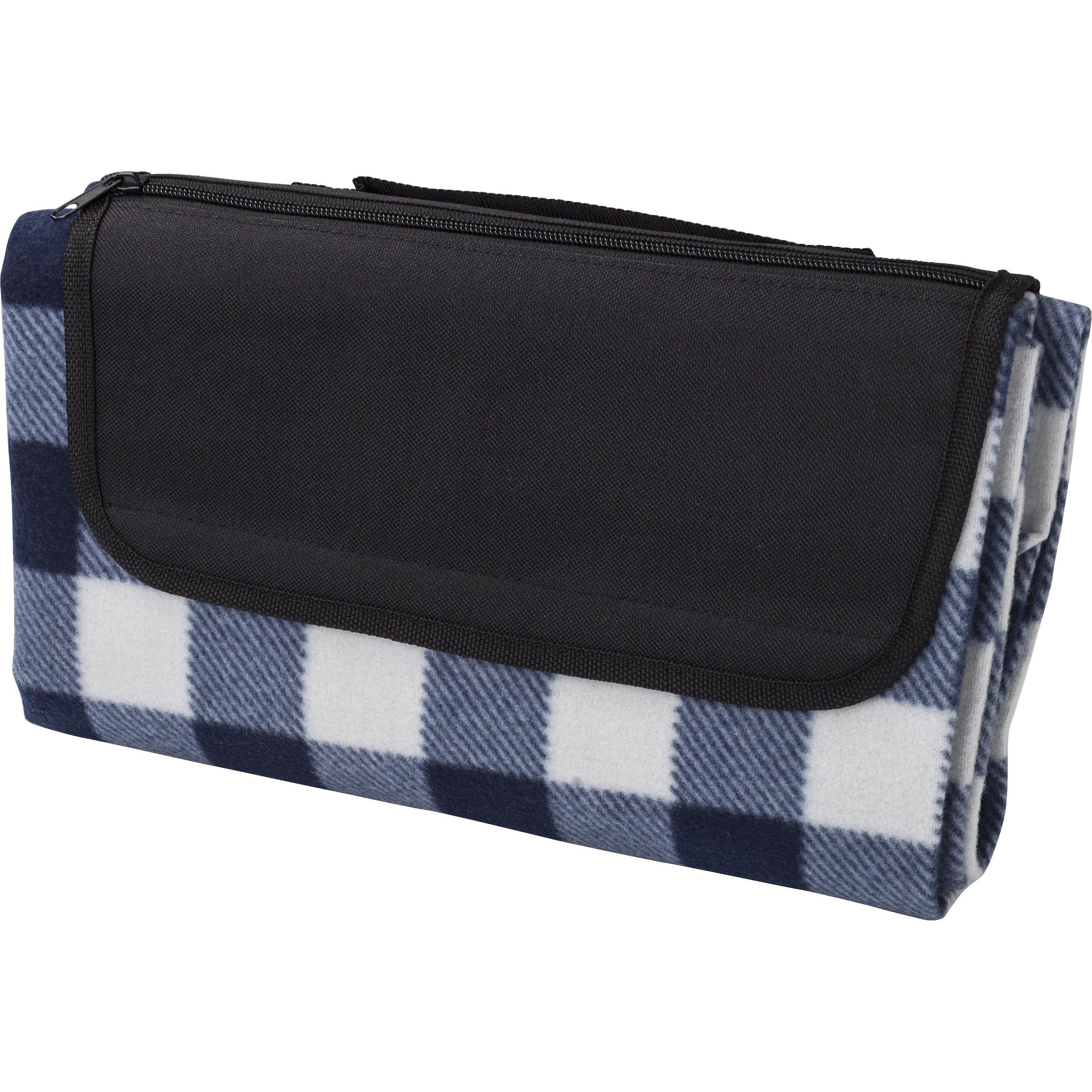 rPET faltbare Polarfleece-Decke Vesper - schwarz-177