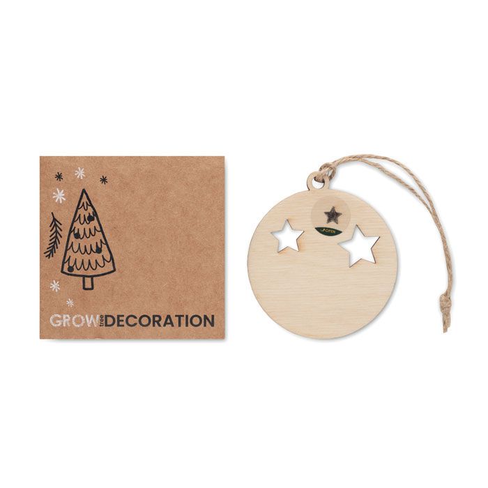Weihnachtsschmuck Kugel ROSEED - holz-180