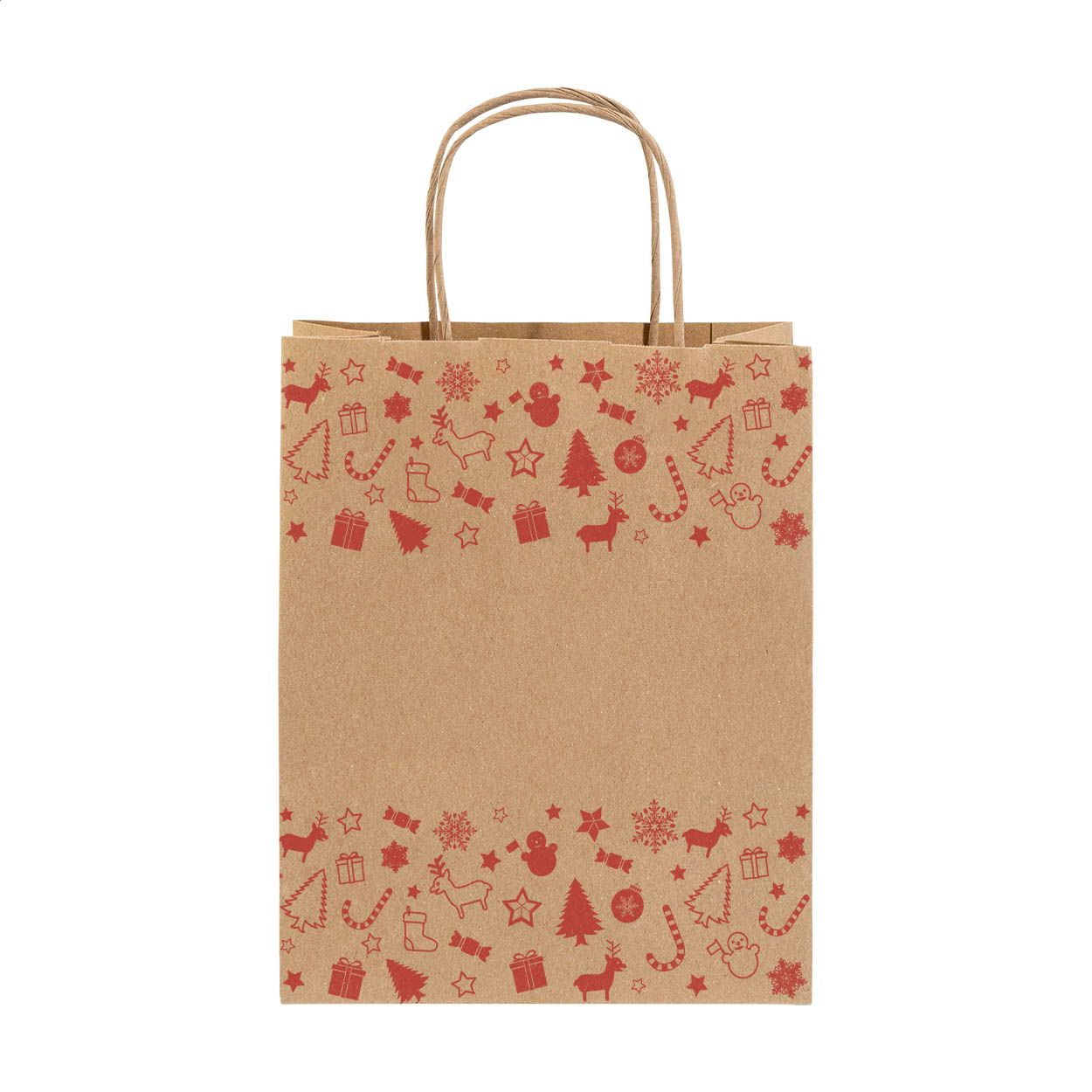 Julegave M Weihnachtsgeschenktasche, mittel - natur-703
