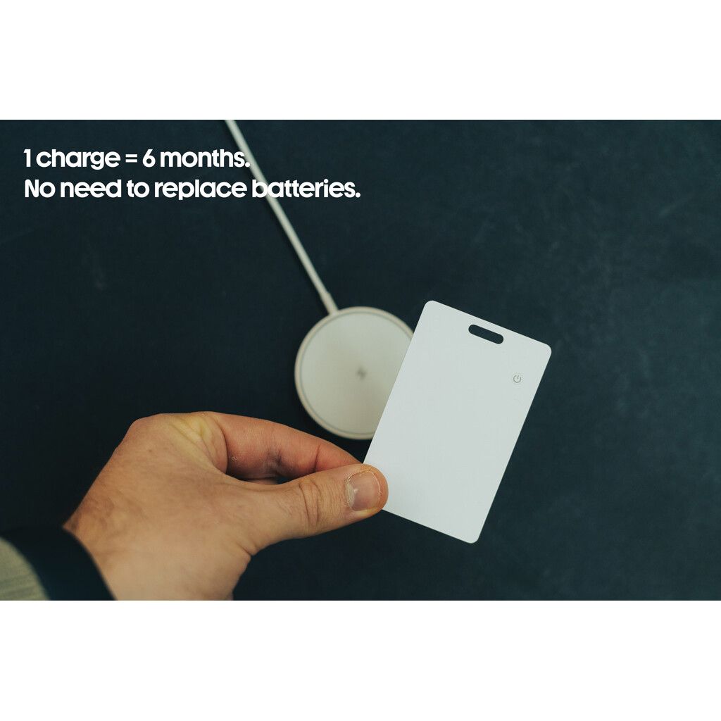 Findit RCS rABS wiederaufladbare Ultra-Thin Tracker-Karte - weiß-534