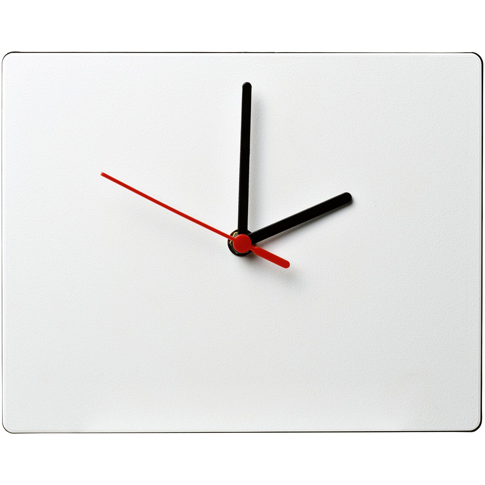 Brite-Clock rechteckige Wanduhr - schwarz-196
