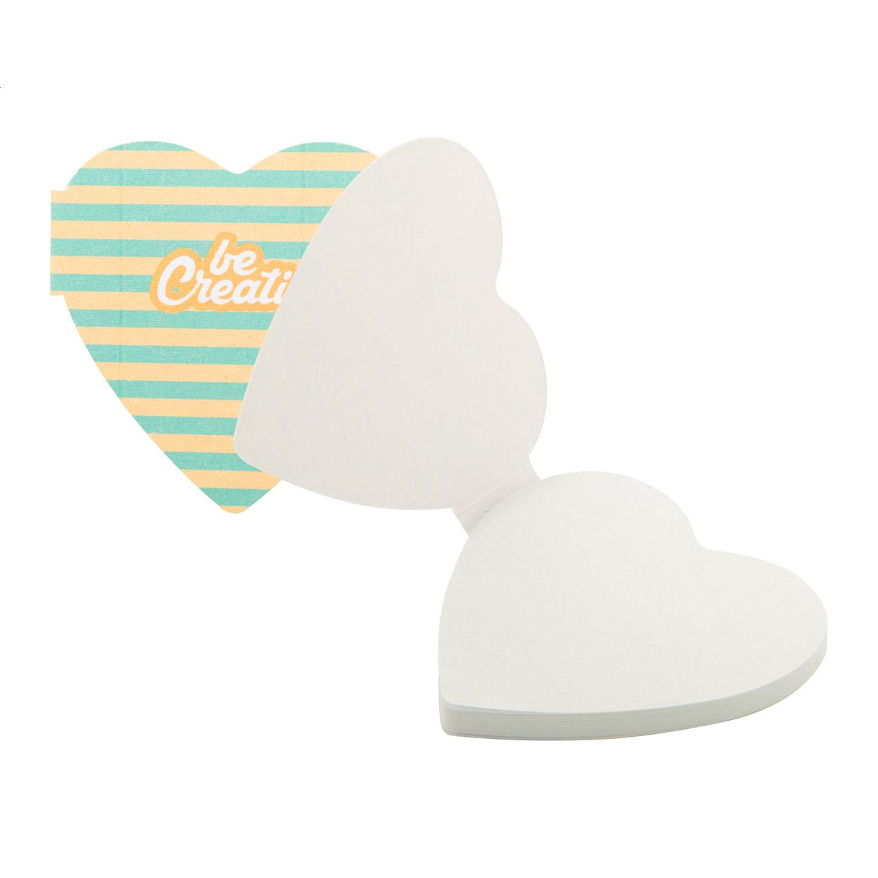 CreaStick Seed Heart Individueller Haftnotizblock - weiß-715
