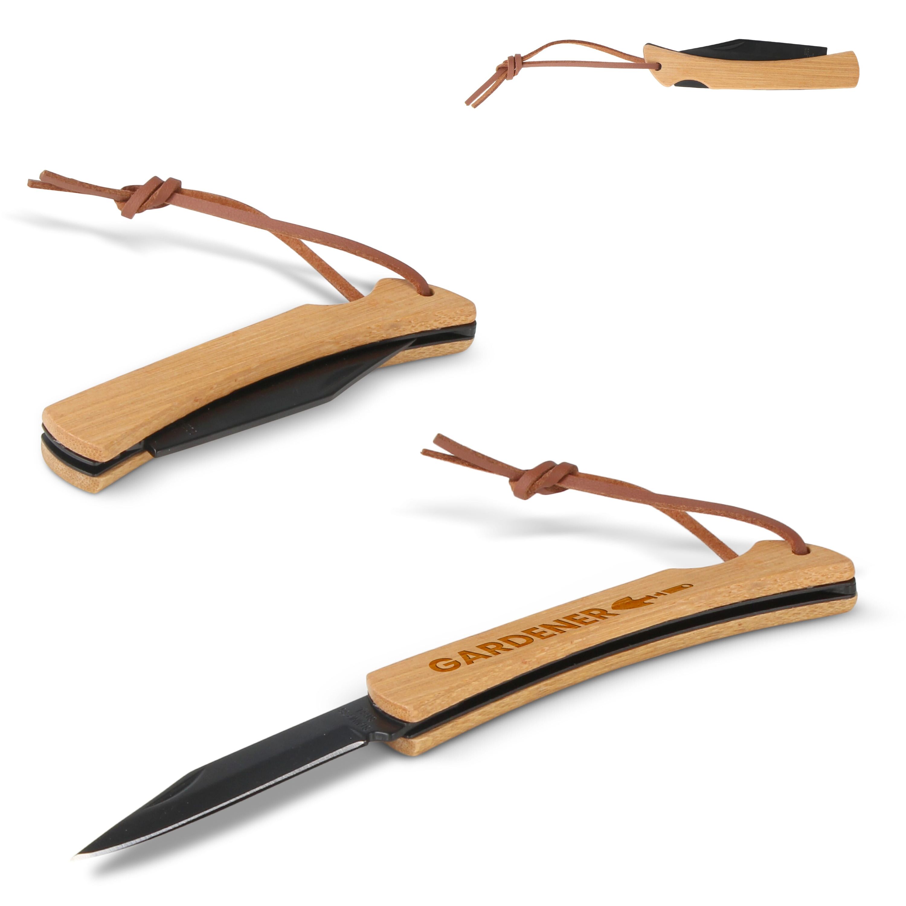 Taschenmesser aus Bambus - schwarz-532