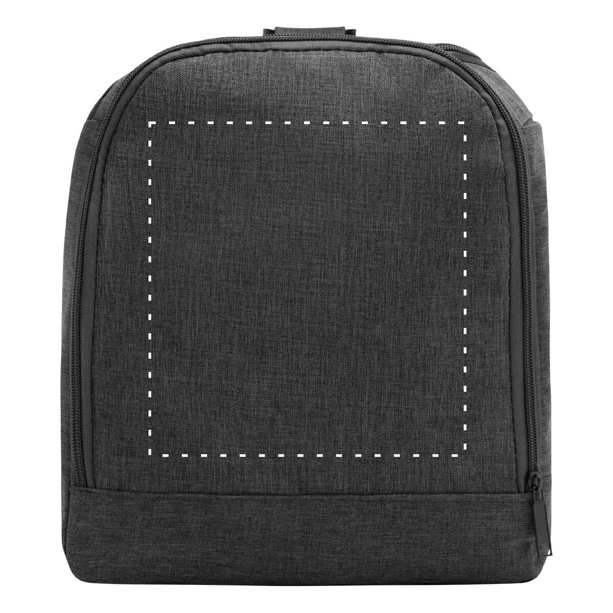 Veredelungsposition mittig auf der Tasche auf der linken Seite