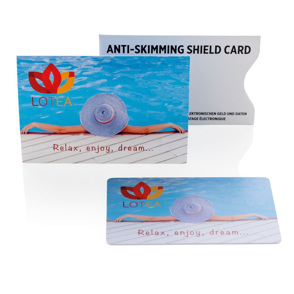 RFID Anti-Skimming-Karte mit aktivem Störchip - weiß-45