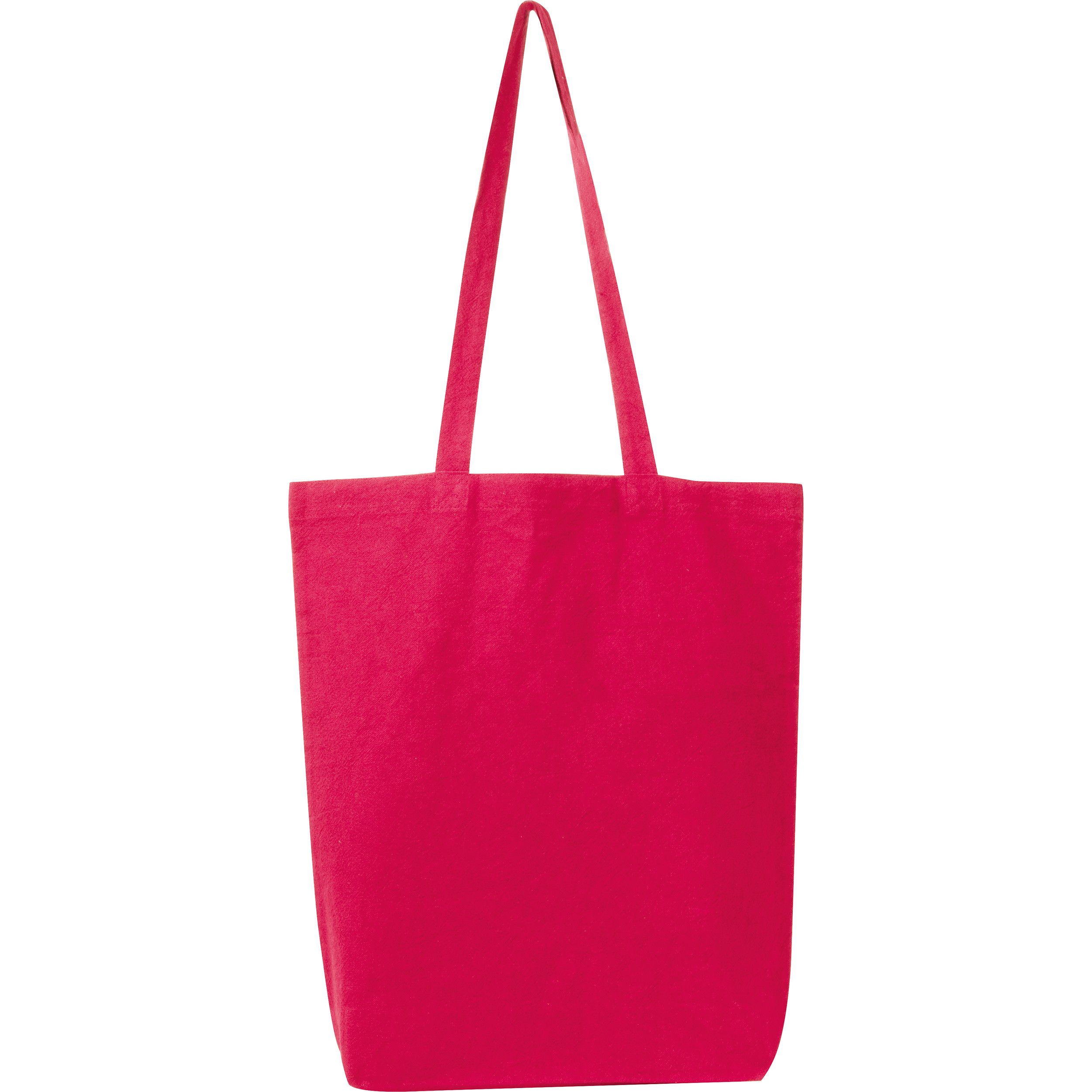 Fairtrade Baumwolltasche mit Bodenfalte PIOTR - rot-838