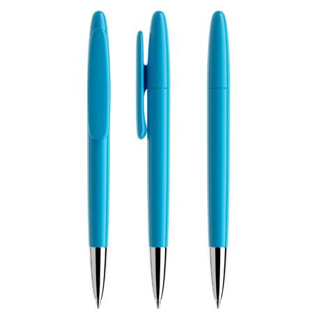 prodir DS5 TPC Twist Kugelschreiber Metall-Spitze - poliert - cyanblau-521