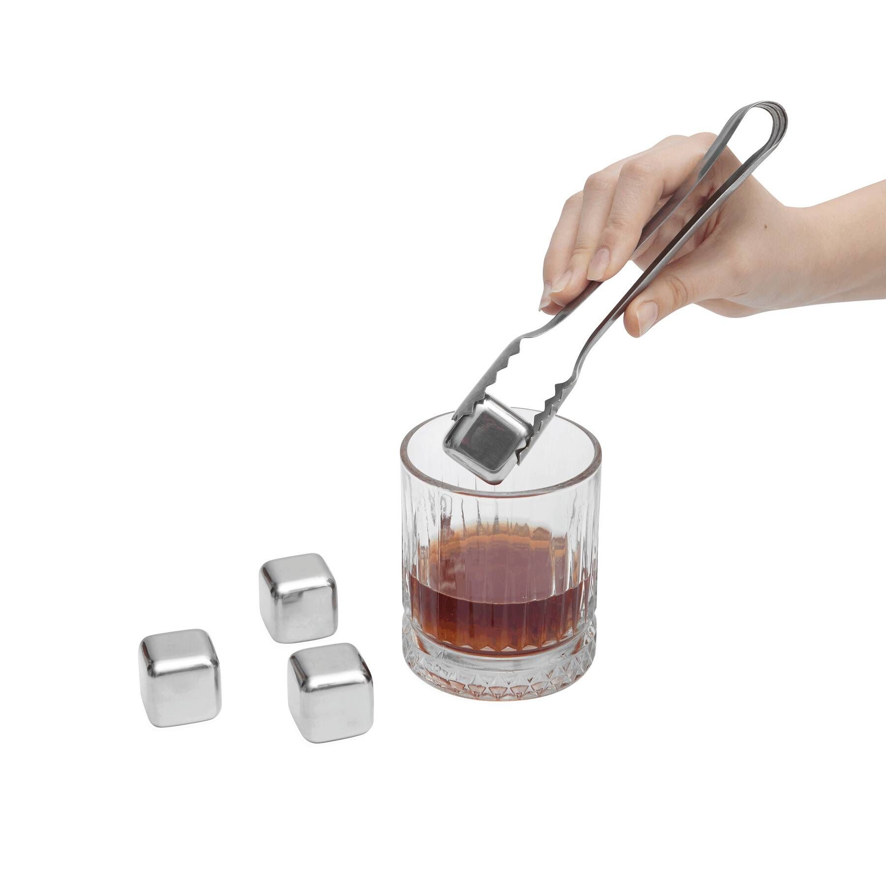 Eiswürfel-Set COOLING CUBES - schwarz - silber-1