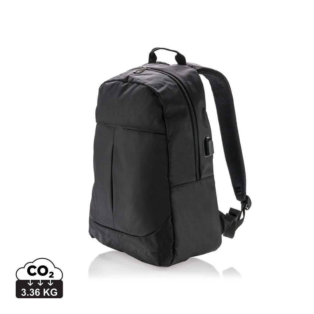 Power USB Laptop-Rucksack - schwarz-555
