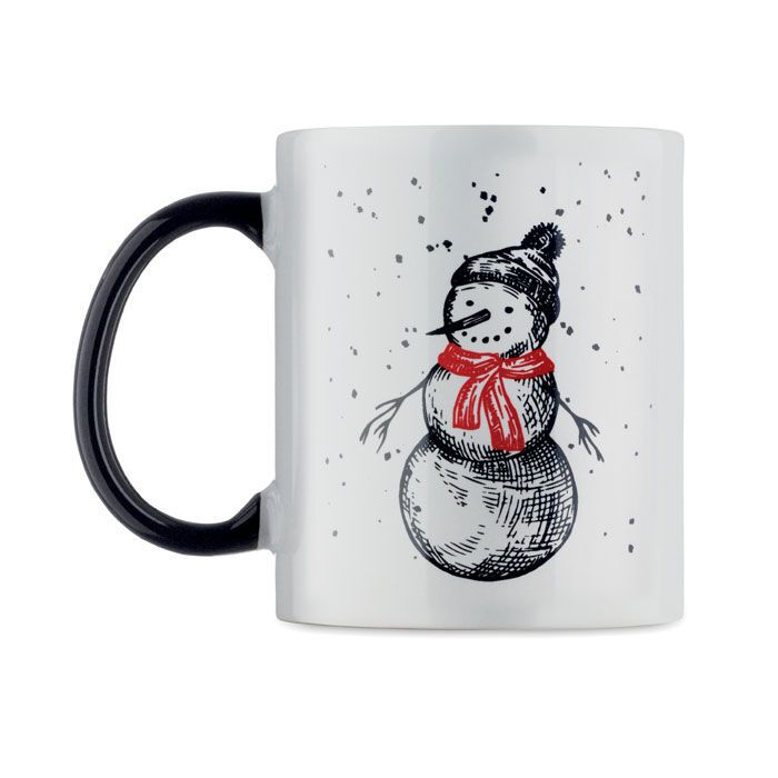 Keramikbecher 300ml FESTIMUG - schwarz - rot-827