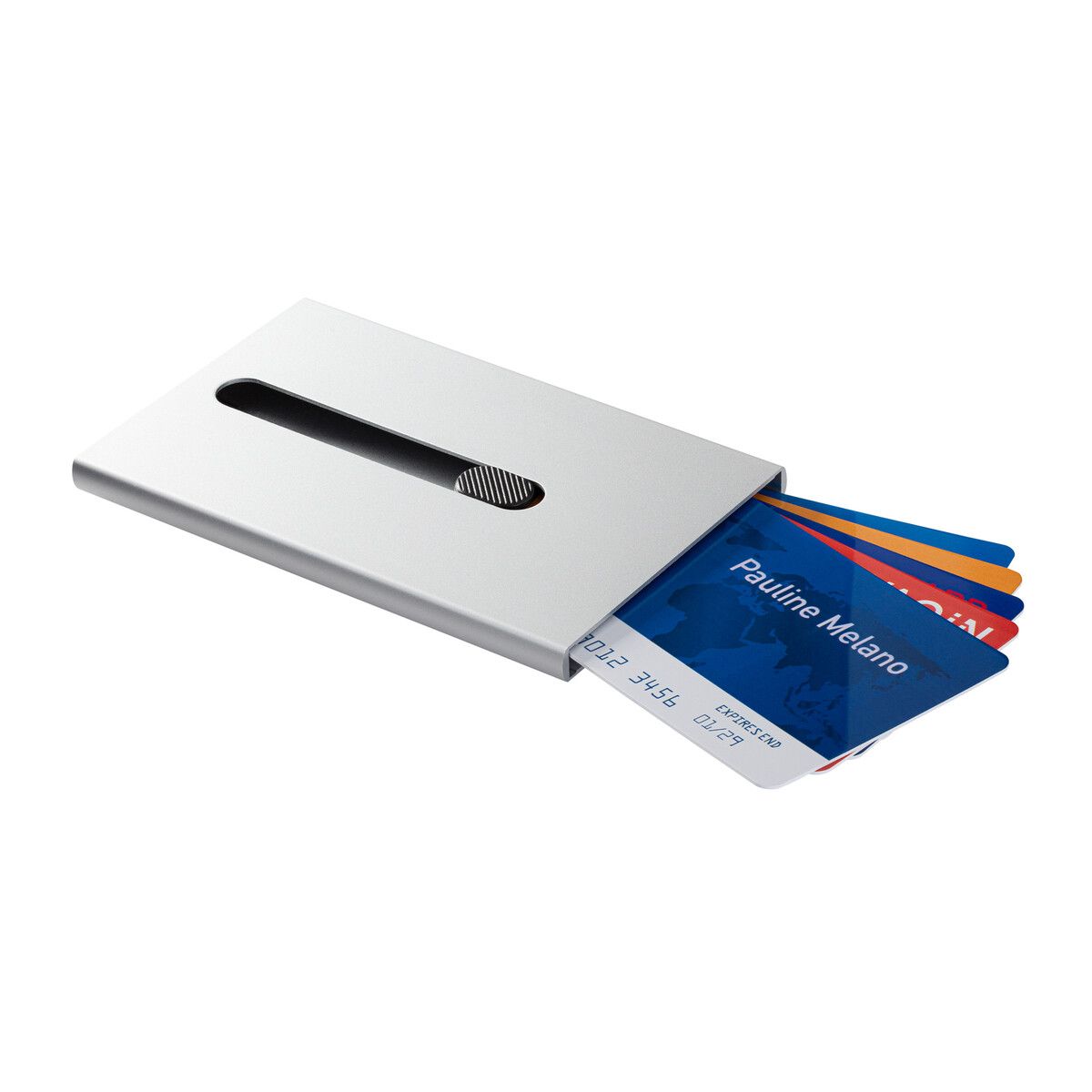 Kartenetui mit RFID-Ausleseschutz RE98-GRAND OUVERT - silber-675