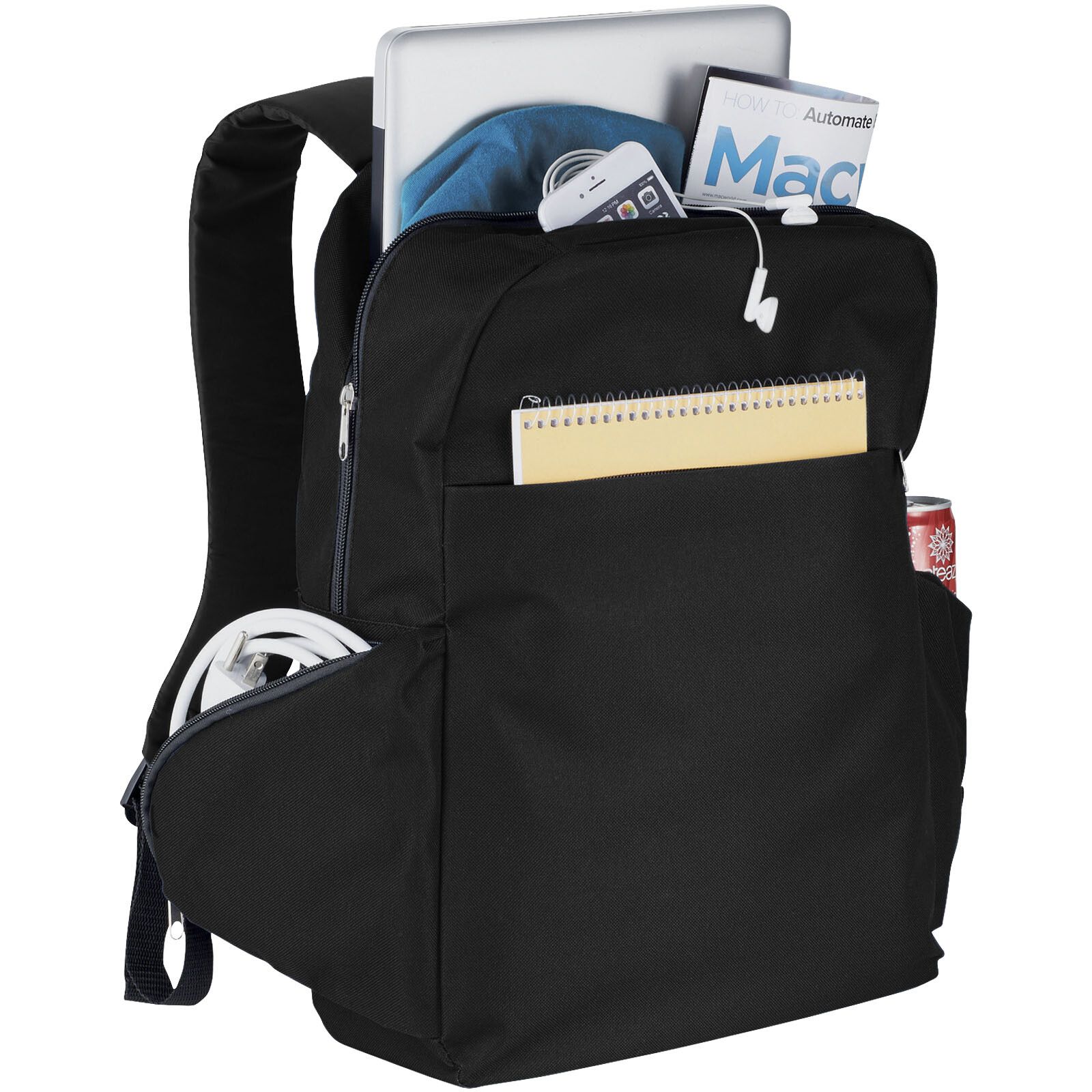 Slim 15" Laptop-Rucksack 15L - schwarz-570