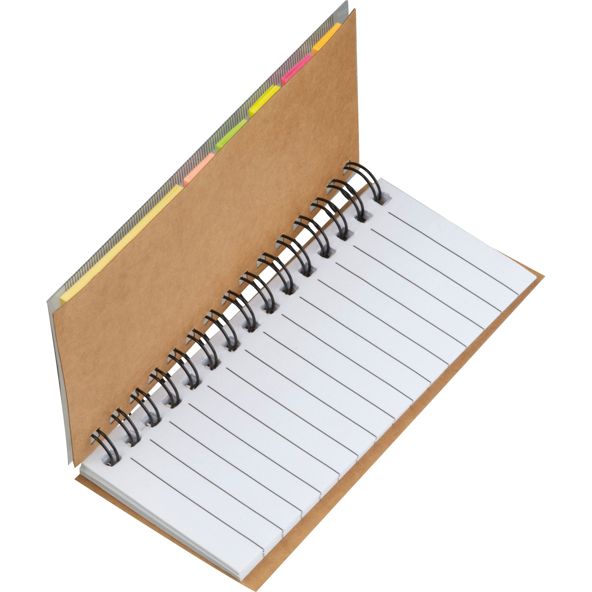 Haftnotiz Set mit Spiralblock  - beige-62