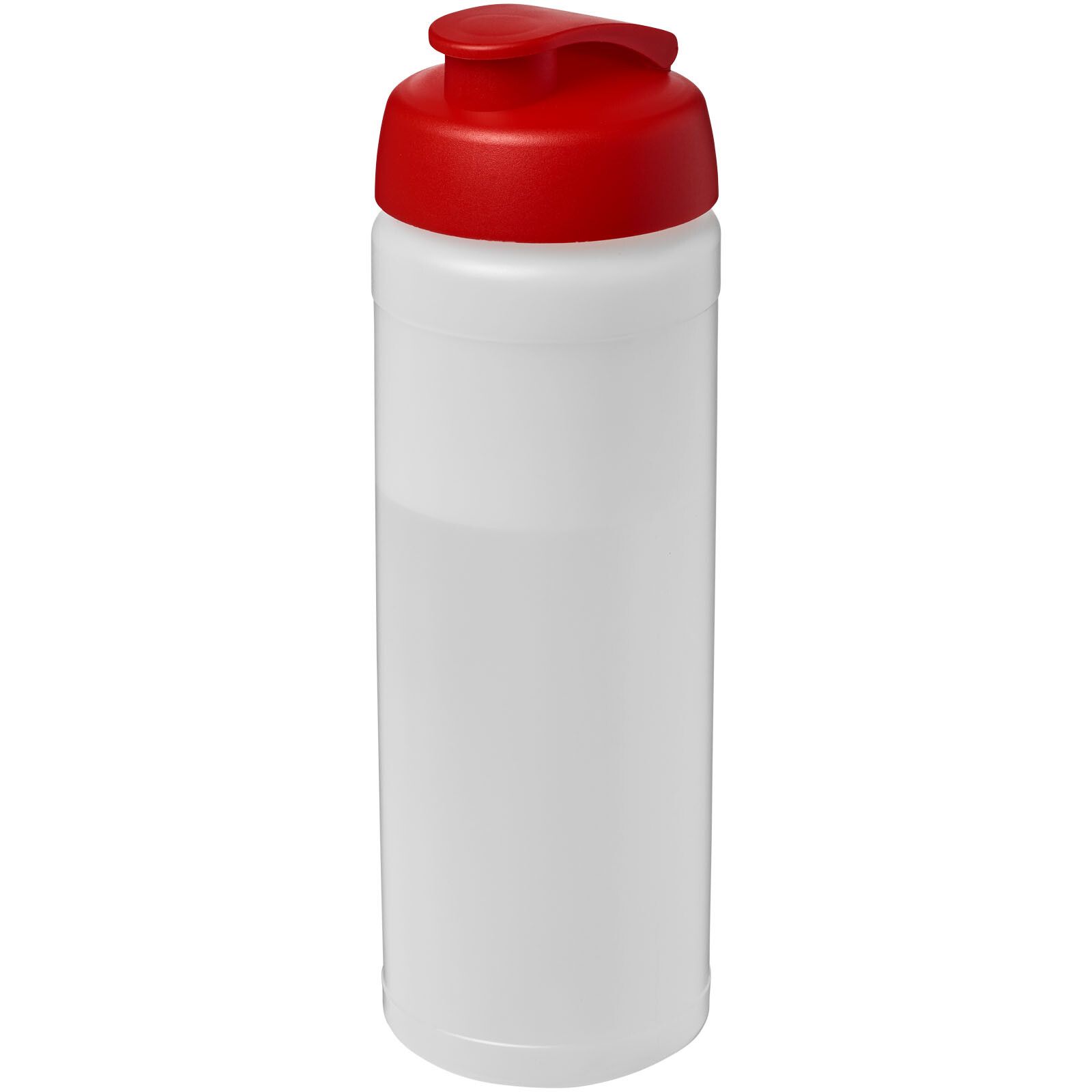 Baseline Plus 750 ml Flasche mit Klappdeckel - transparent -  rot-492