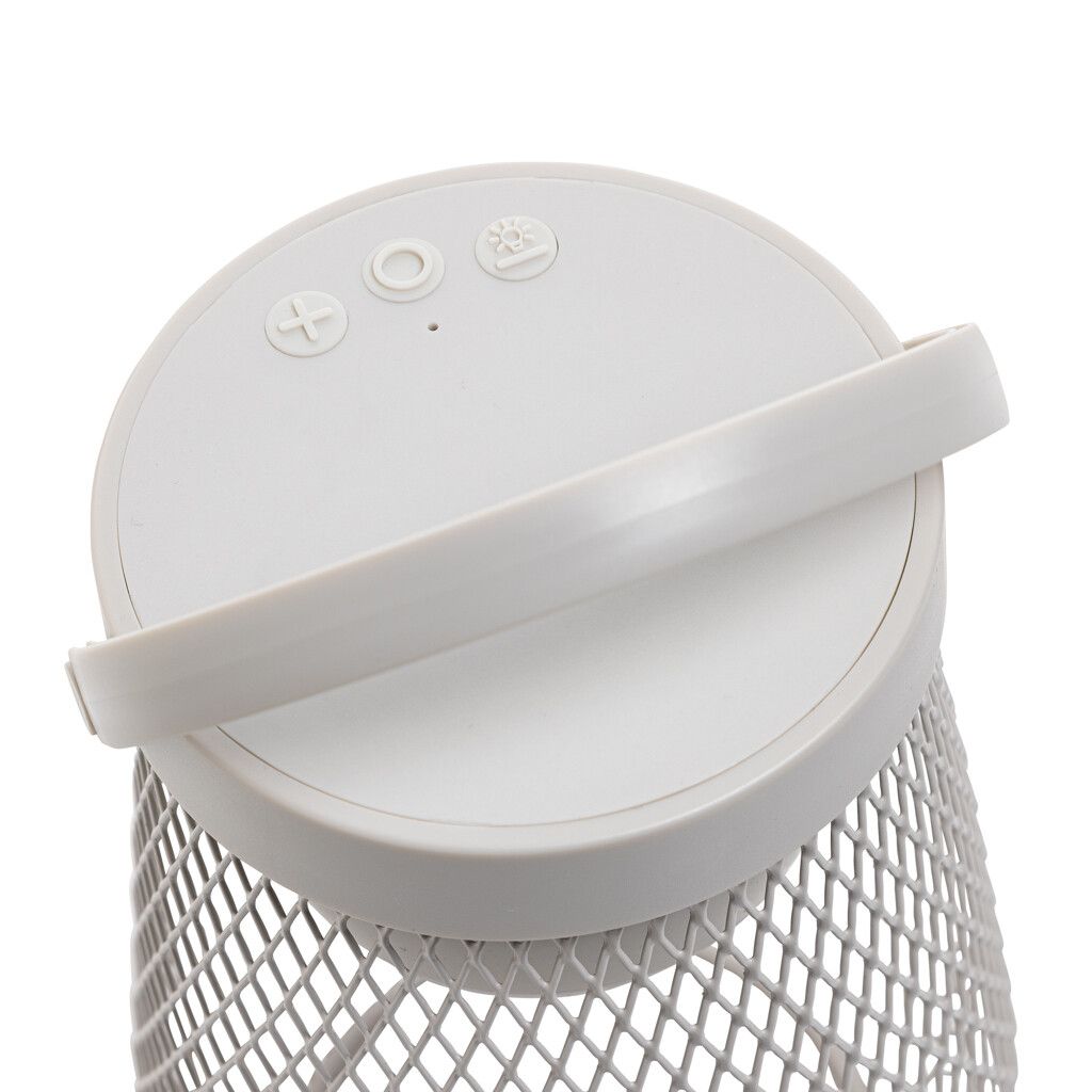 Aurora USB-Tischlampe aus RCS recyceltem ABS - grau-146