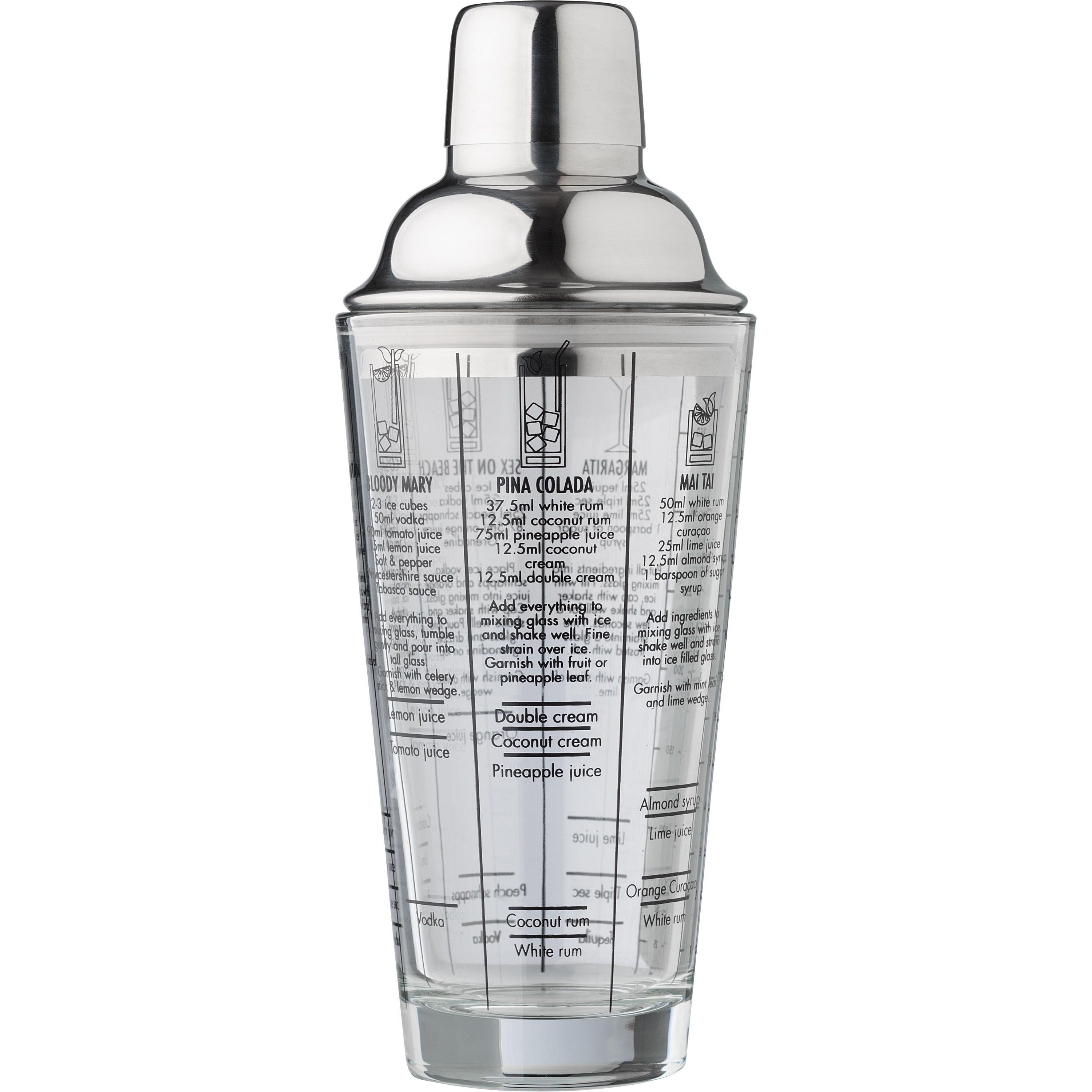 Glas-Cocktailshaker (400 ml) Adela - neutral-469