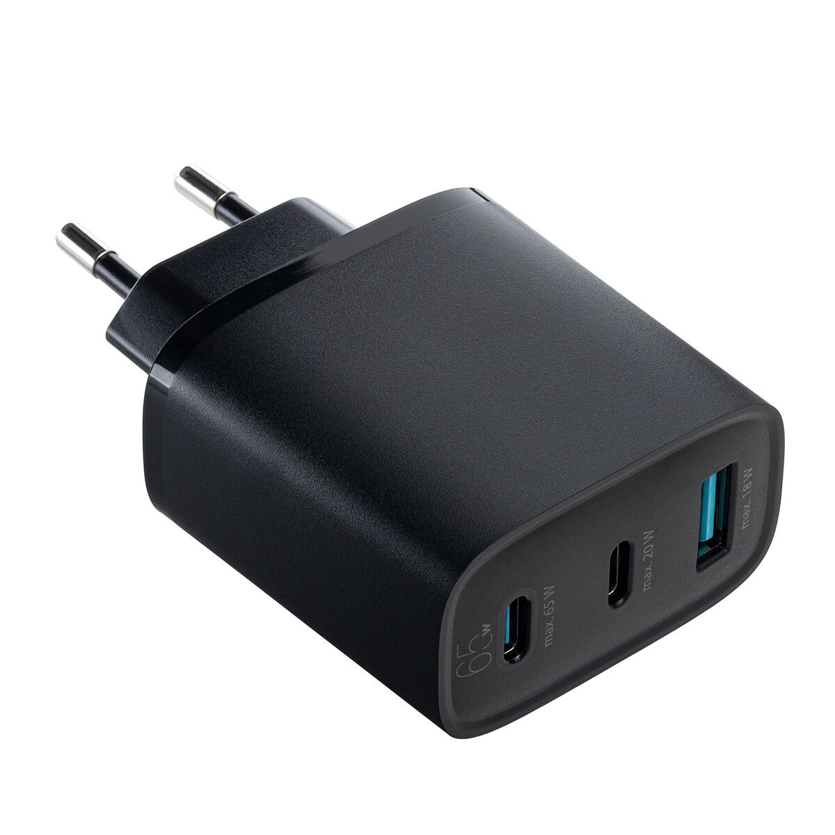 USB Ladegerät GaN 3-Port LIMA - schwarz-565