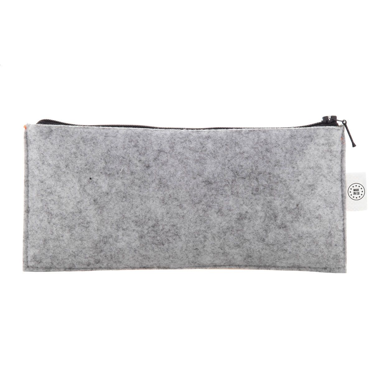 CreaFelt Pen Zip individuelle RPET Stiftetasche - weiß - grau-304