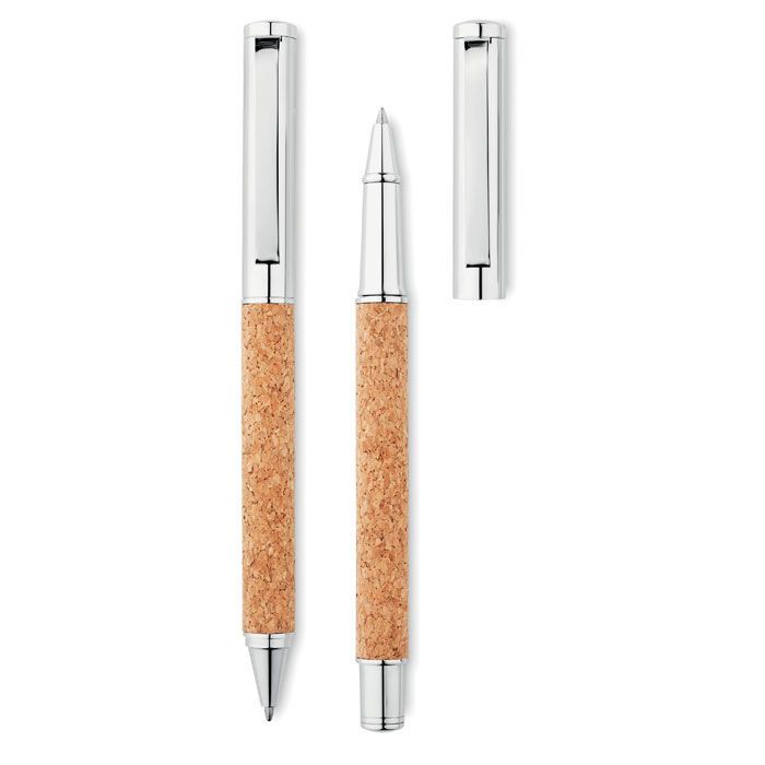 Schreibgeräte-Set Kork QUERCUS - holz-641