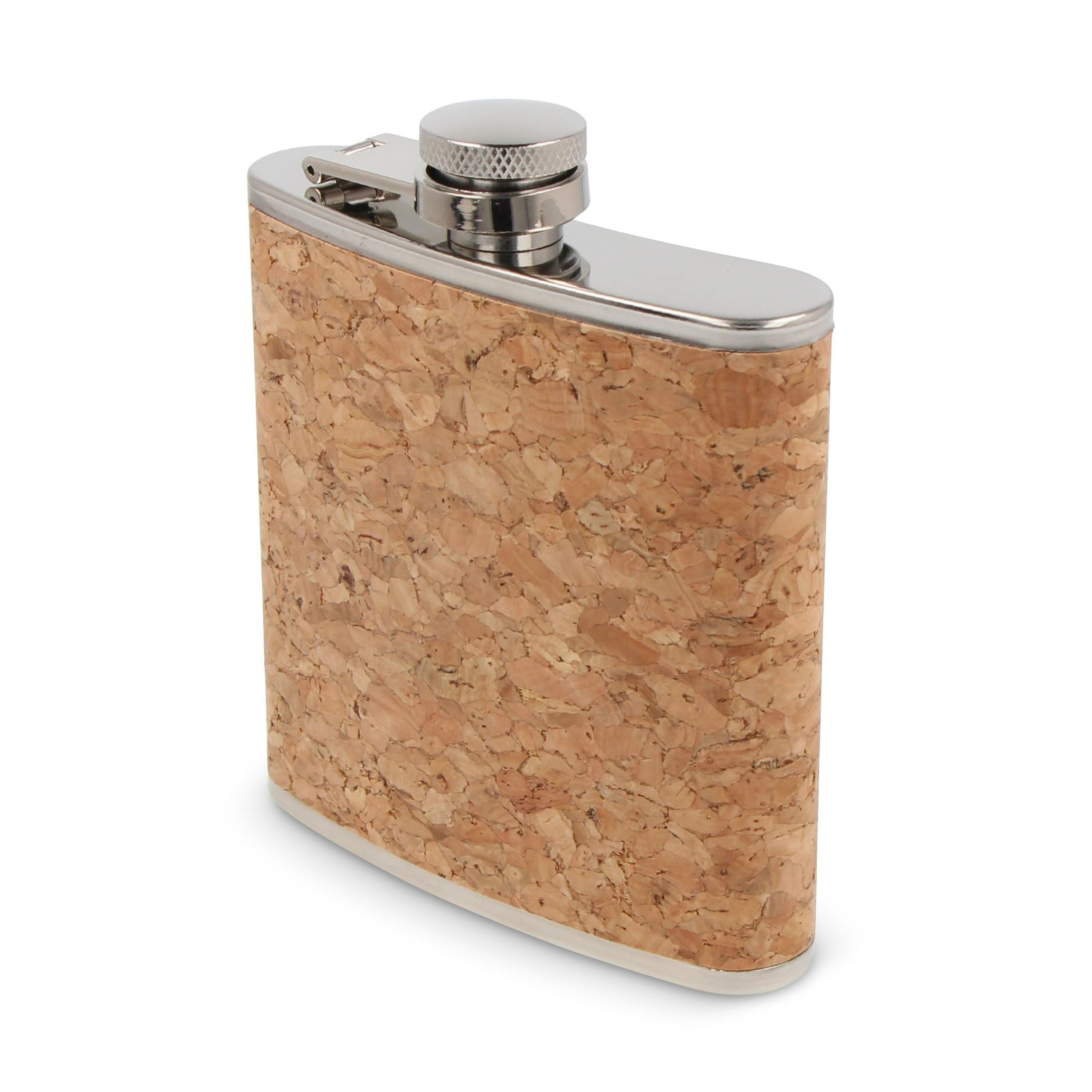Flachmann mit Korken 170ml - natur-13