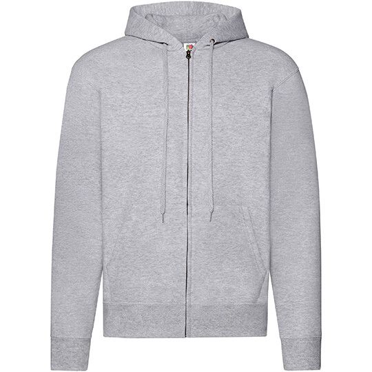 Classic Hooded Sweat Jacket - heather grey-850