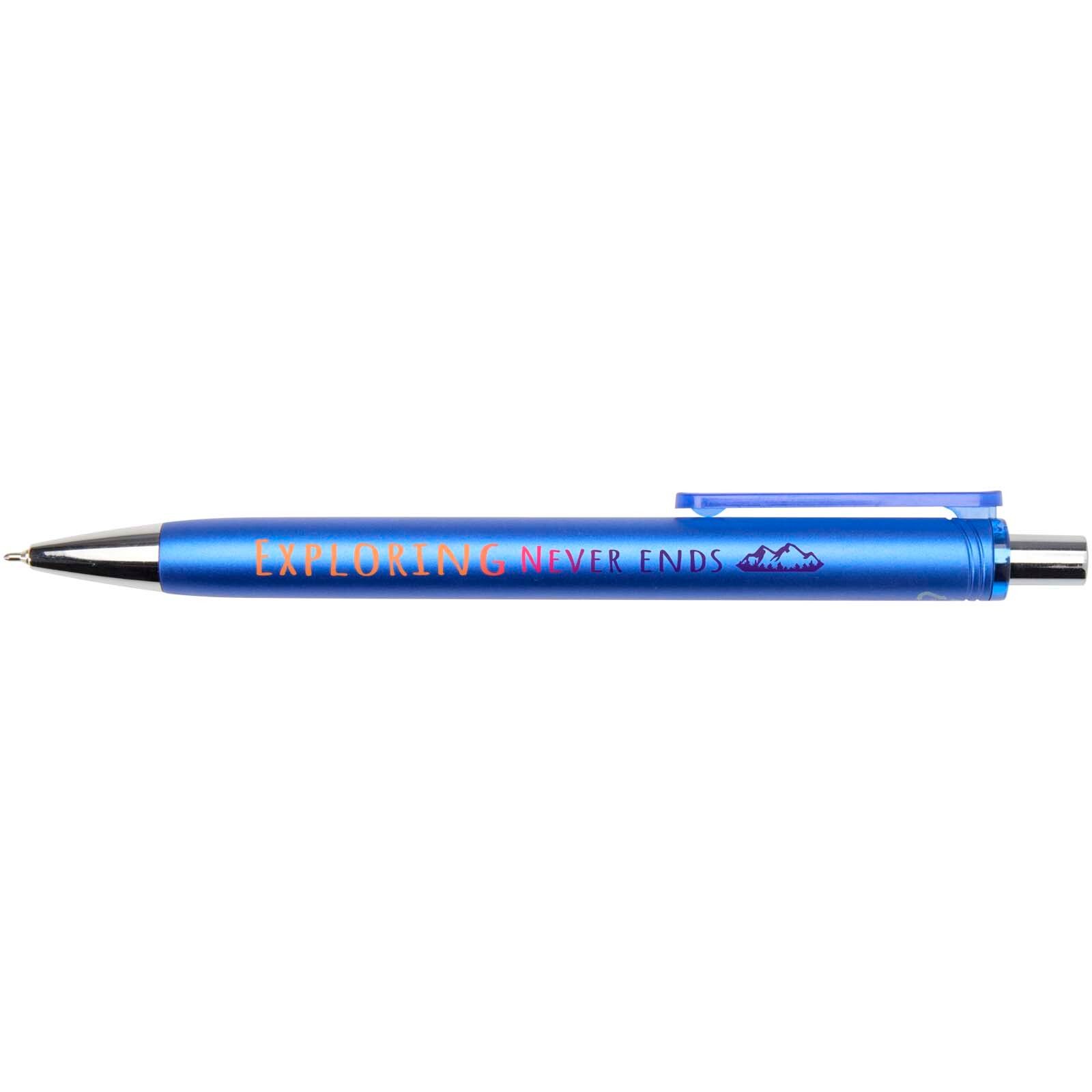 Feld RCS recycelter Kugelschreiber mit Metallic-Finish (schwarze Mine) - royalblau-696
