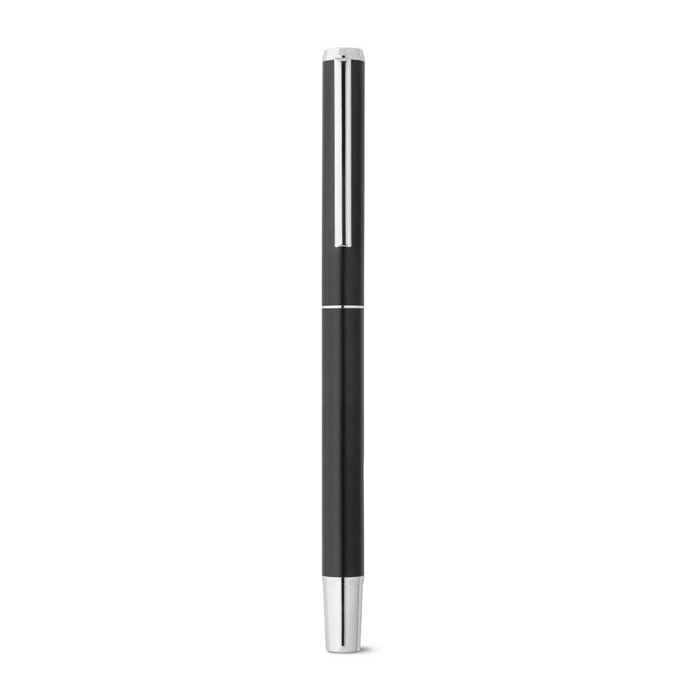 LEAH Roll- und Kugelschreiber aus Aluminium (94% rAL) mit Clip - schwarz-416