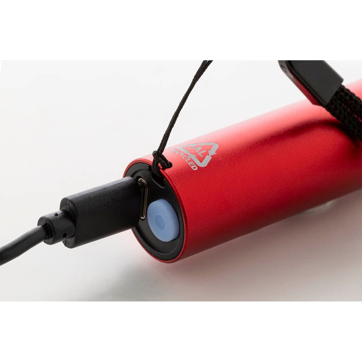 Chargelight Tone wiederaufladbare Taschenlampe aus recyceltem Aluminium - rot-452