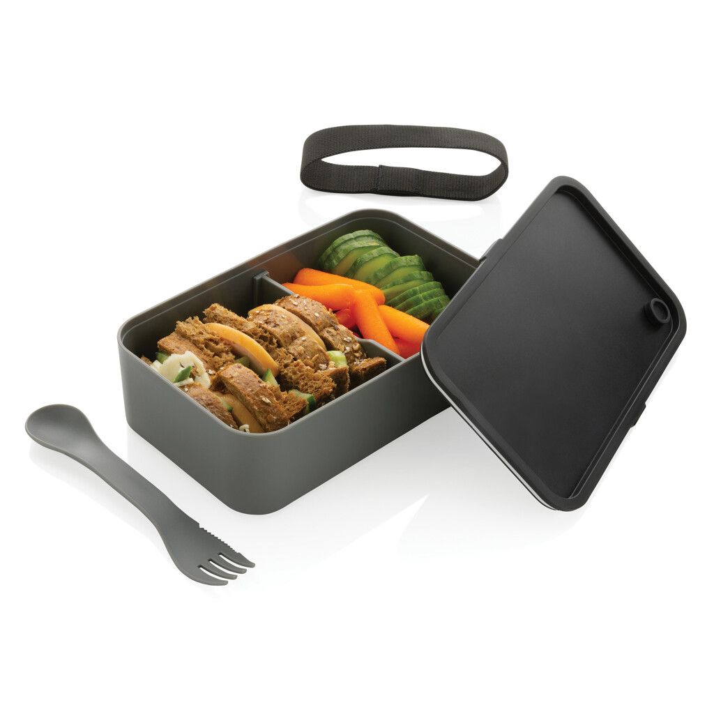 GRS RPP Lunchbox mit Göffel - grau-985