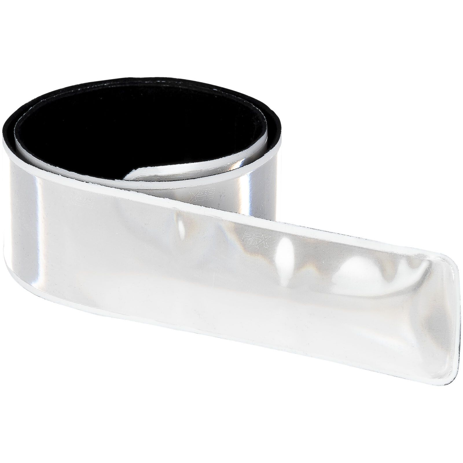 RFX Johan 38 cm reflektierendes PVC Sicherheits-Schnapparmband - weiss-488