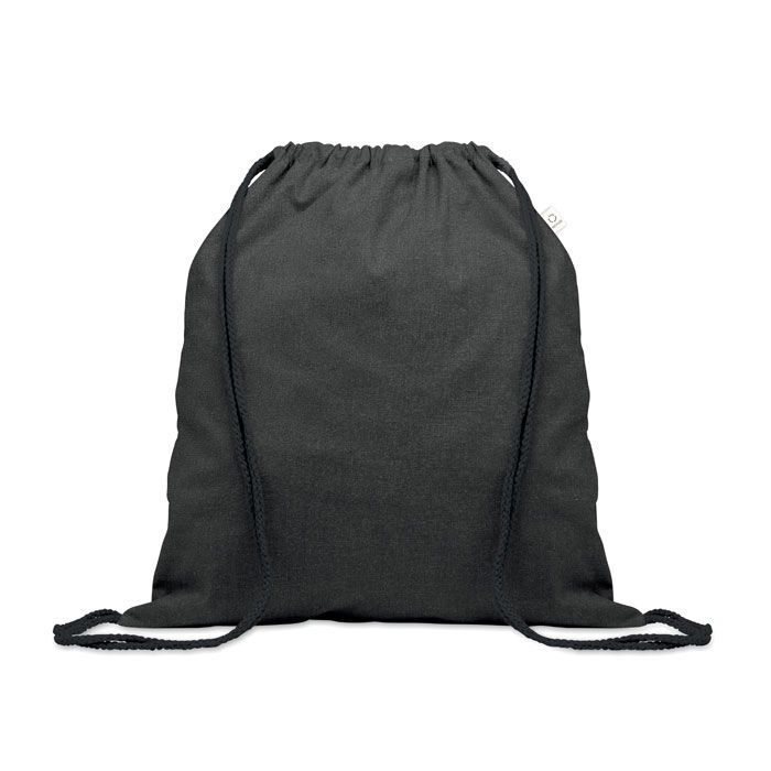 Beutel mit Kordelzug recycelt CABETRI COLOUR - schwarz-518