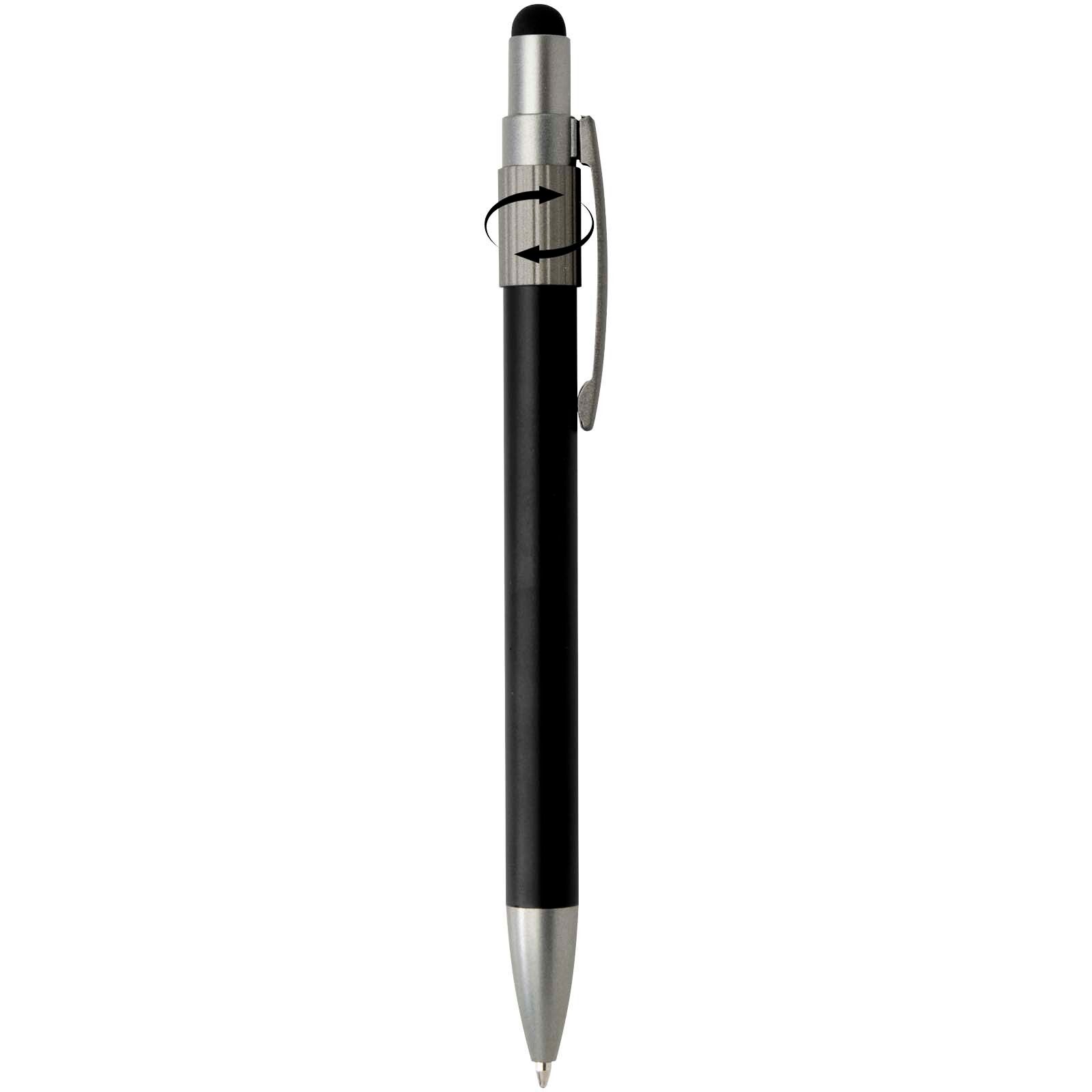 Rill RCS recycelter Kugelschreiber mit Stylus und Fidget Spinner (schwarze Mine) - schwarz-12