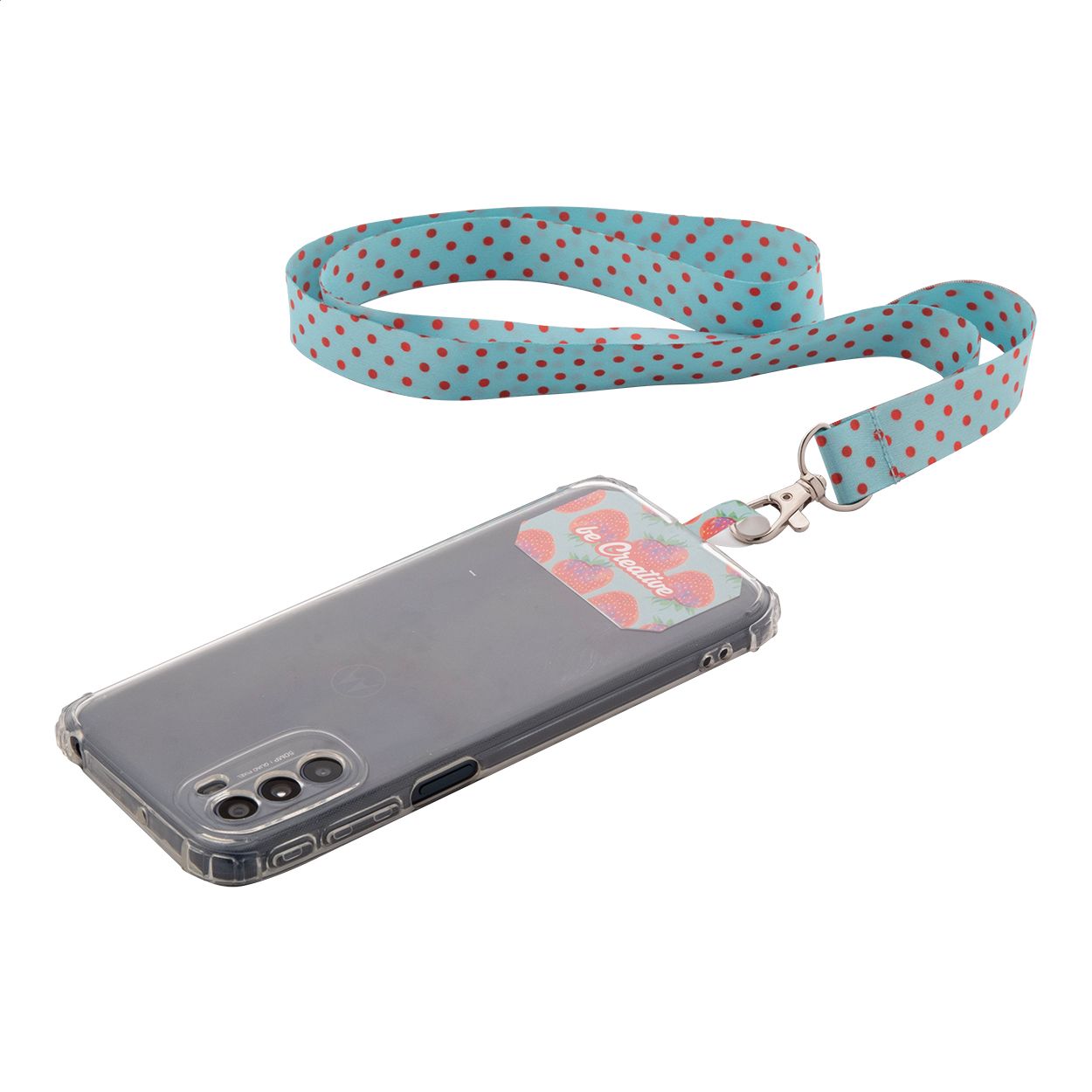 Subyard Mobile RPET individuelles RPET Handyhalter-Lanyard - weiß-25