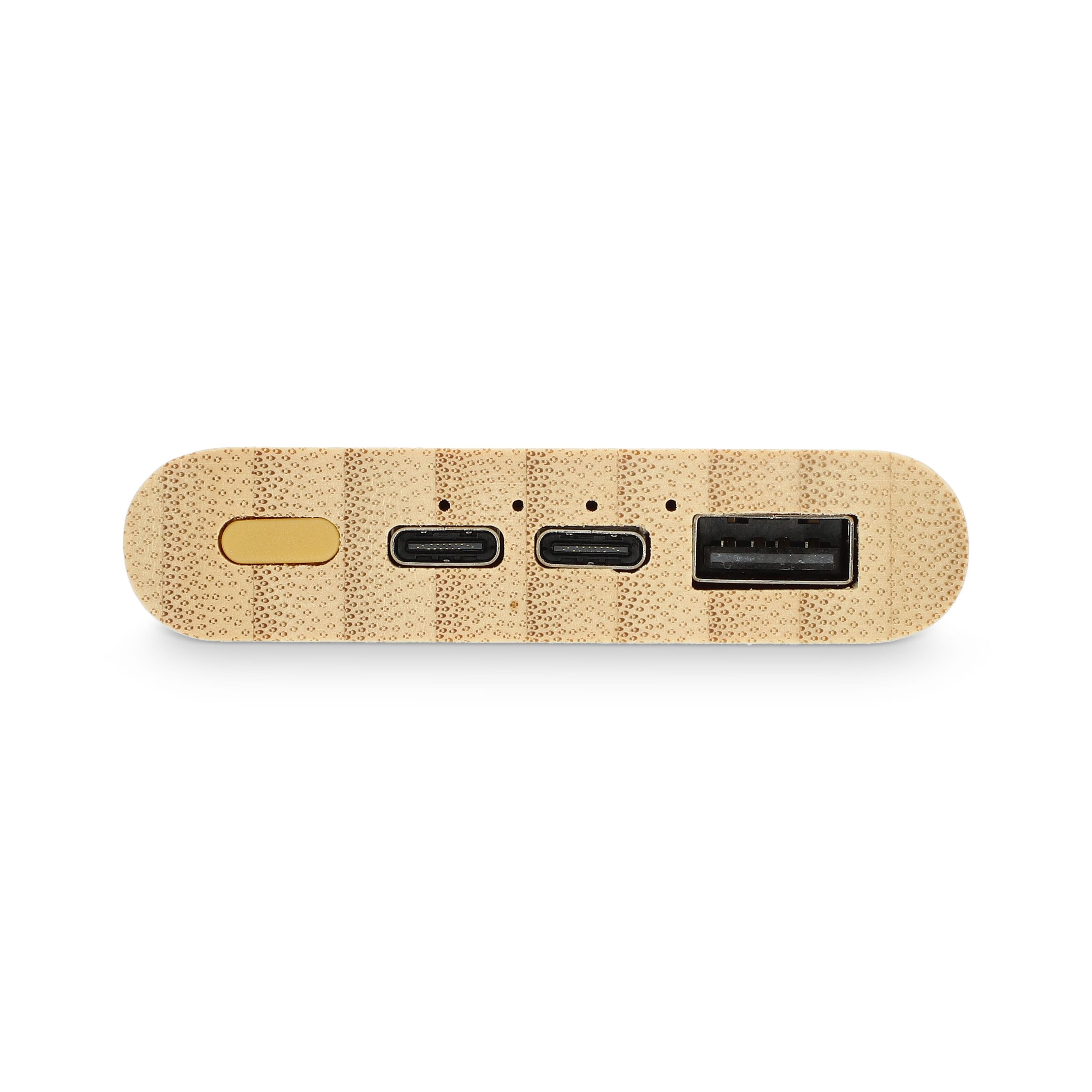Powerbank Bamboo 5000 mAh - natur-714