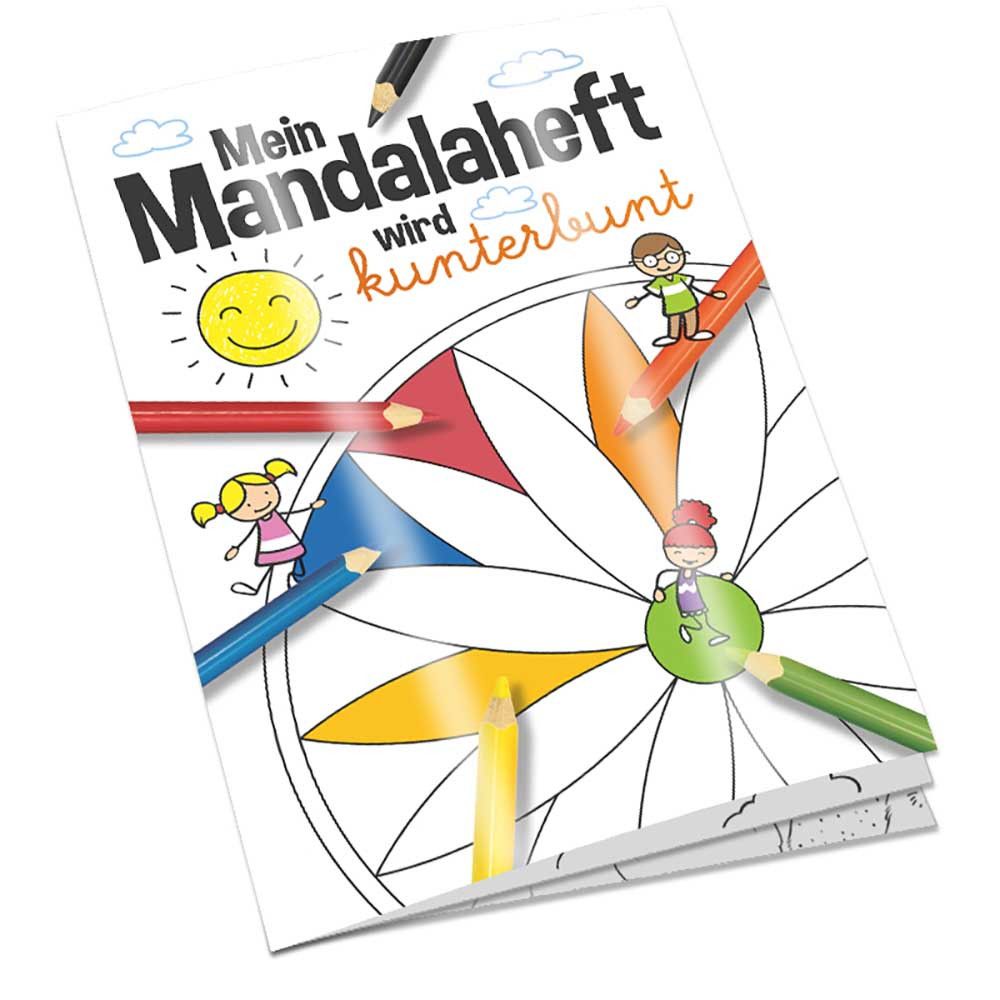 Malbuch / Mal-Set A5 - Mandala - Malbuch mit individueller Vorder- und Rückseite-458