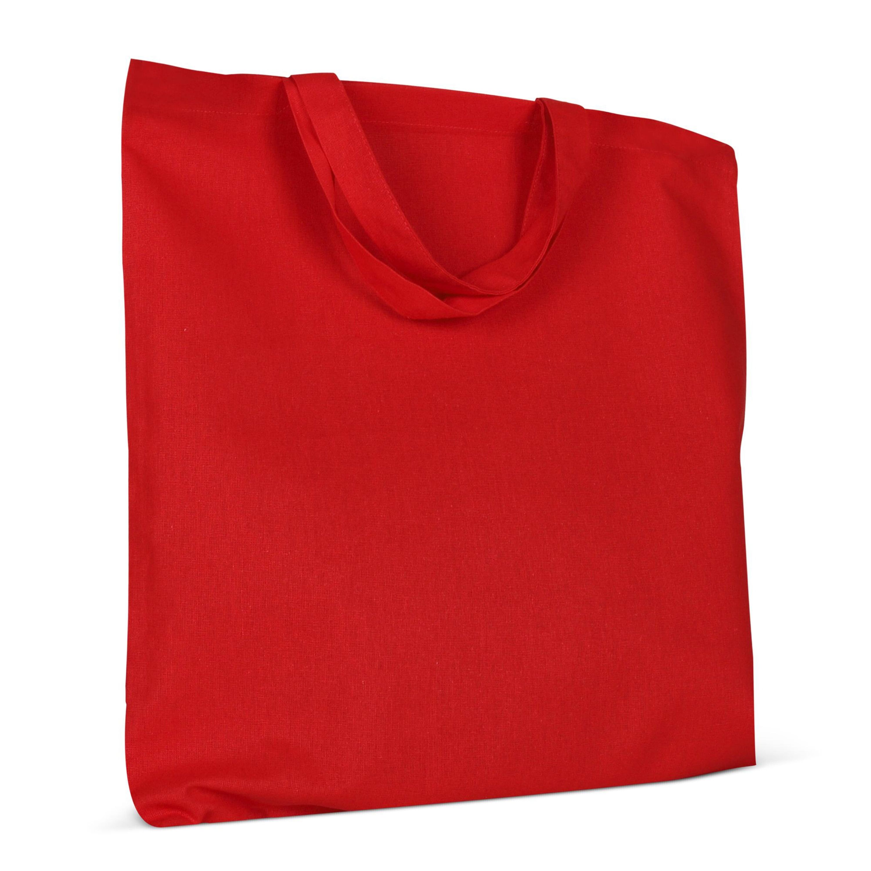 Einkaufstasche OEKO-TEX® 140g/m² 38x42 cm kurze Henkel - rot-704