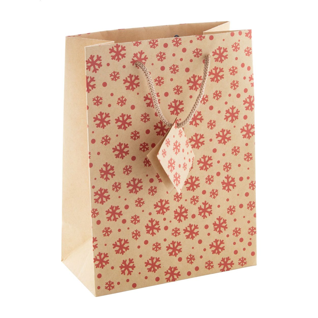 Majamaki S Geschenktasche - natur - rot-947